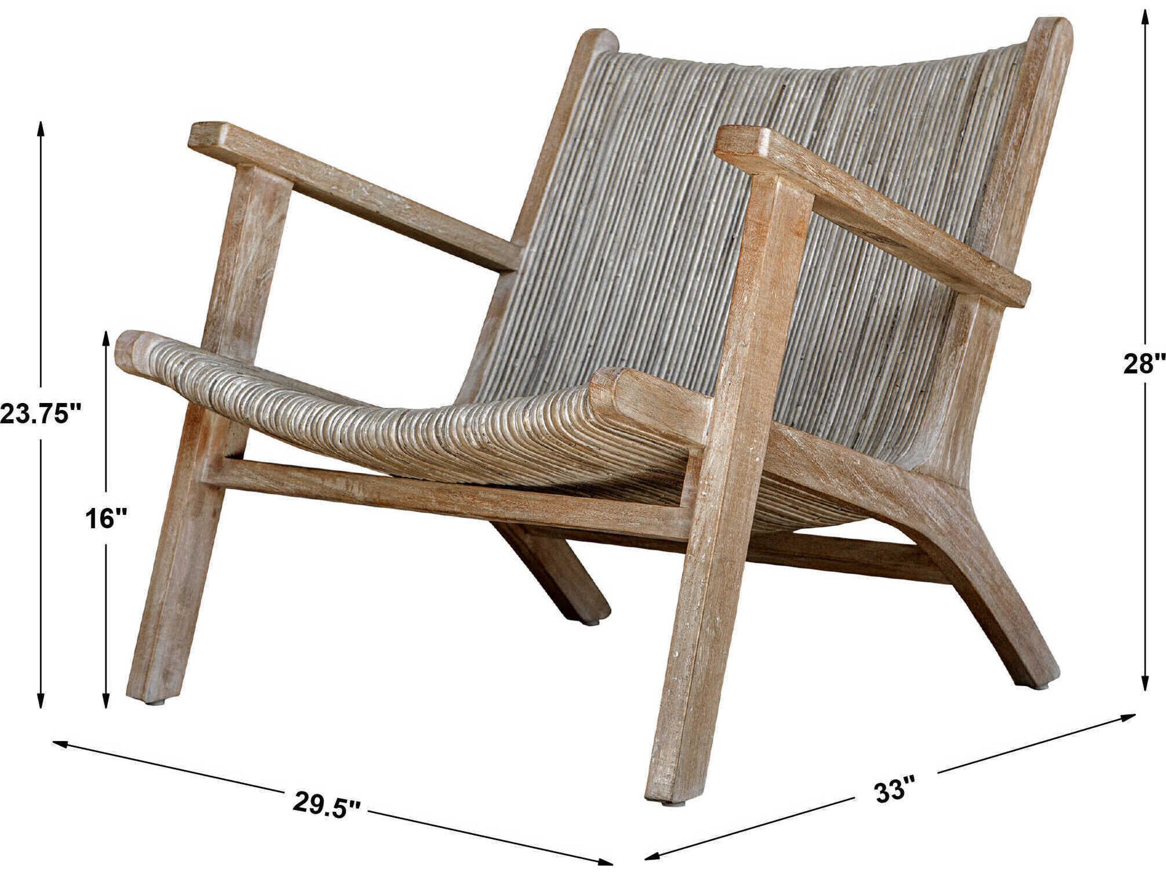 Uttermost Aegea Gray Accent Chair