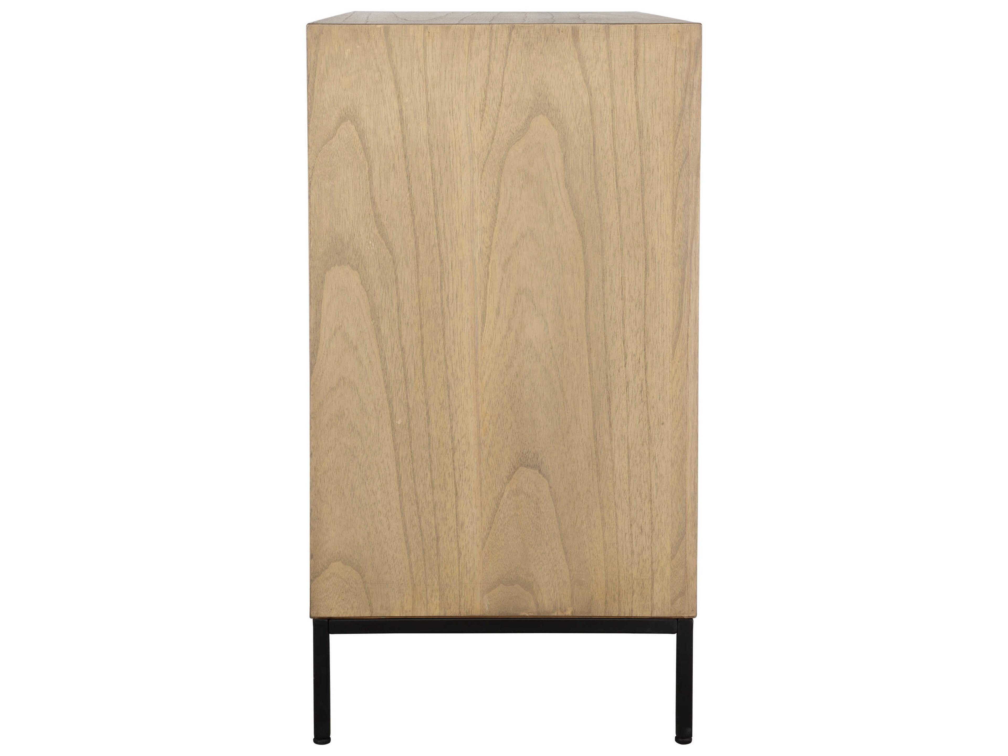 Uttermost Lorenzo Natural Matte Black Mindi Wood Accent Chest