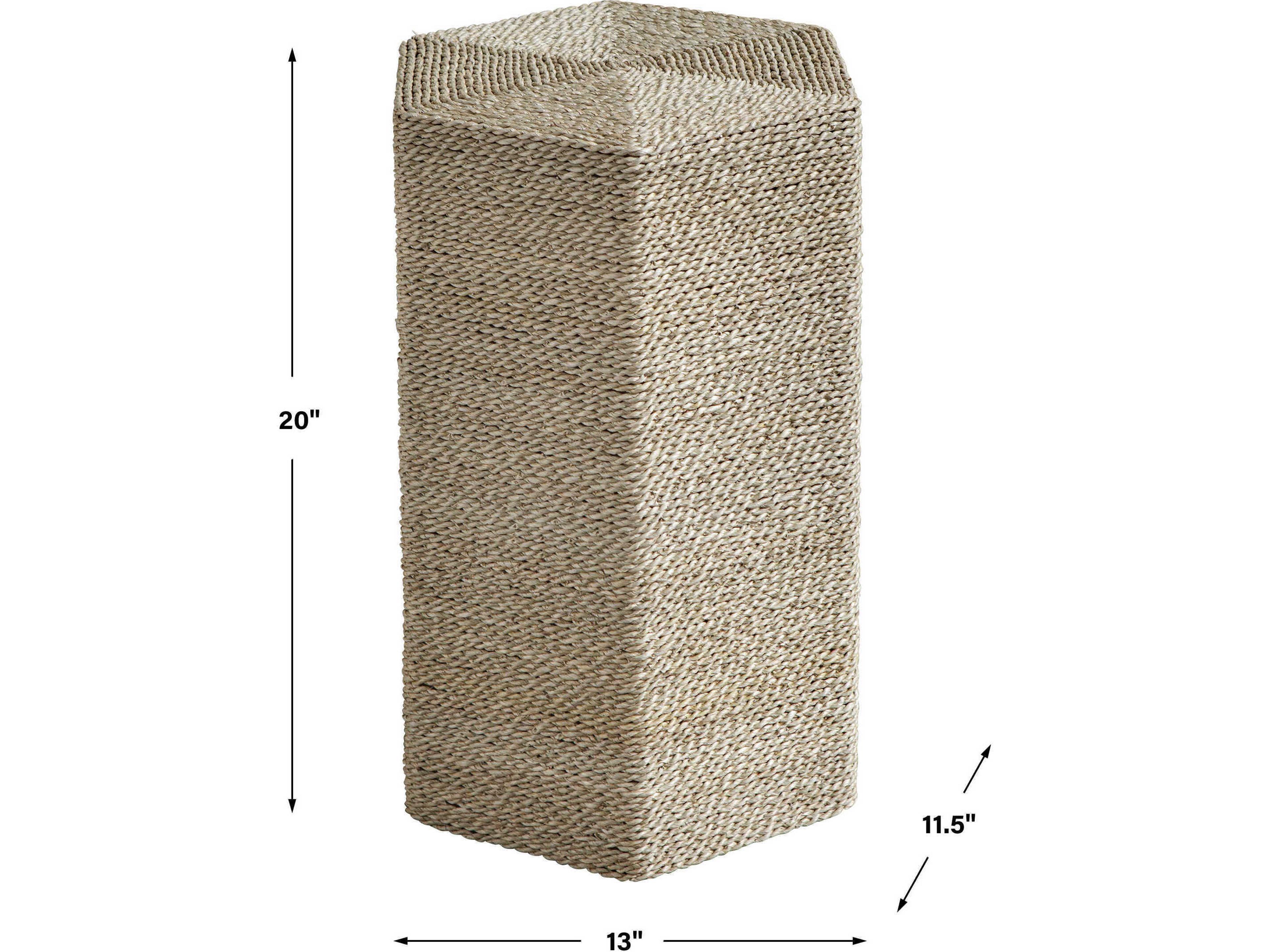 Uttermost Sea Braid Hexagon Natural End Table