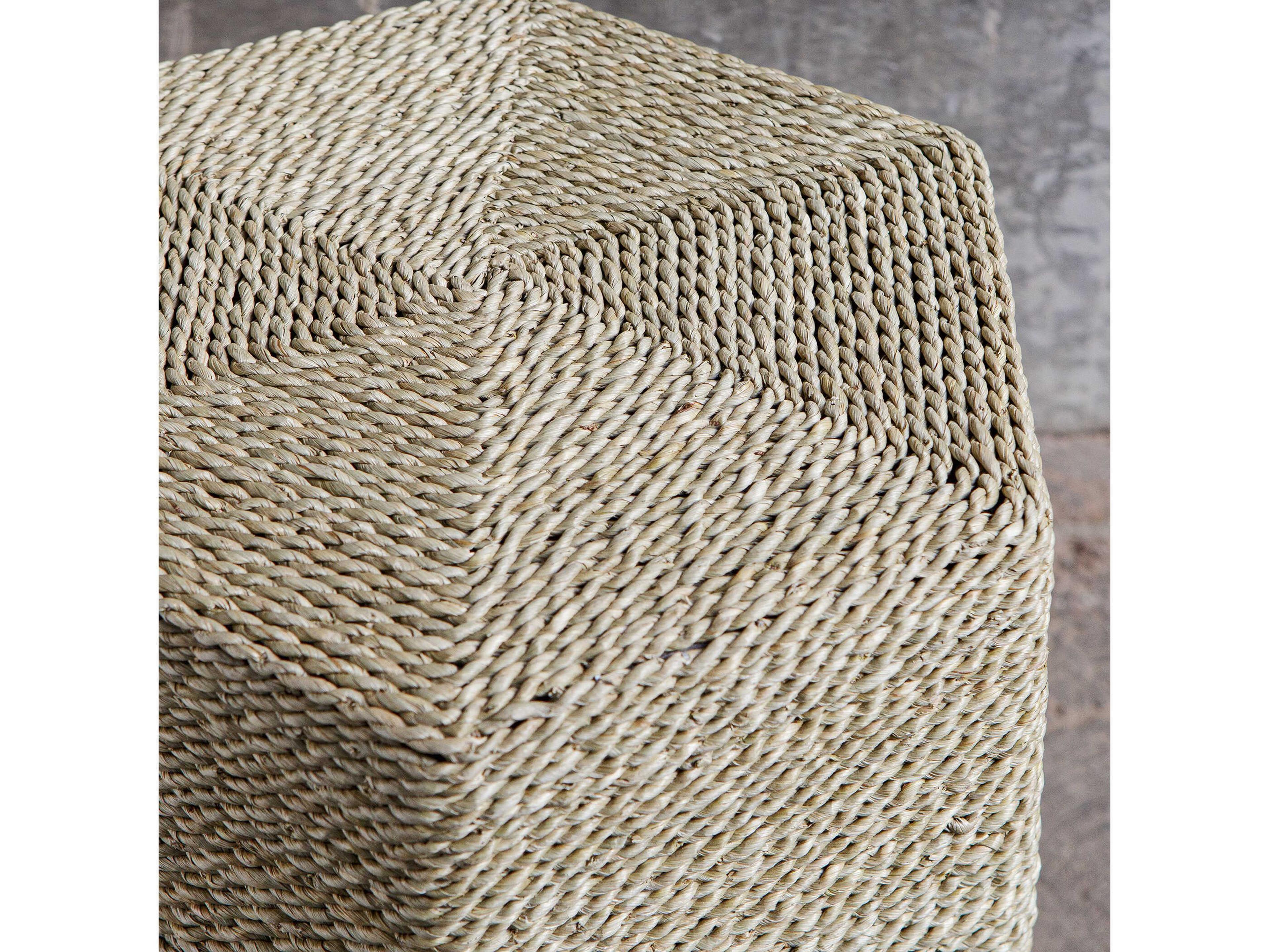 Uttermost Sea Braid Hexagon Natural End Table