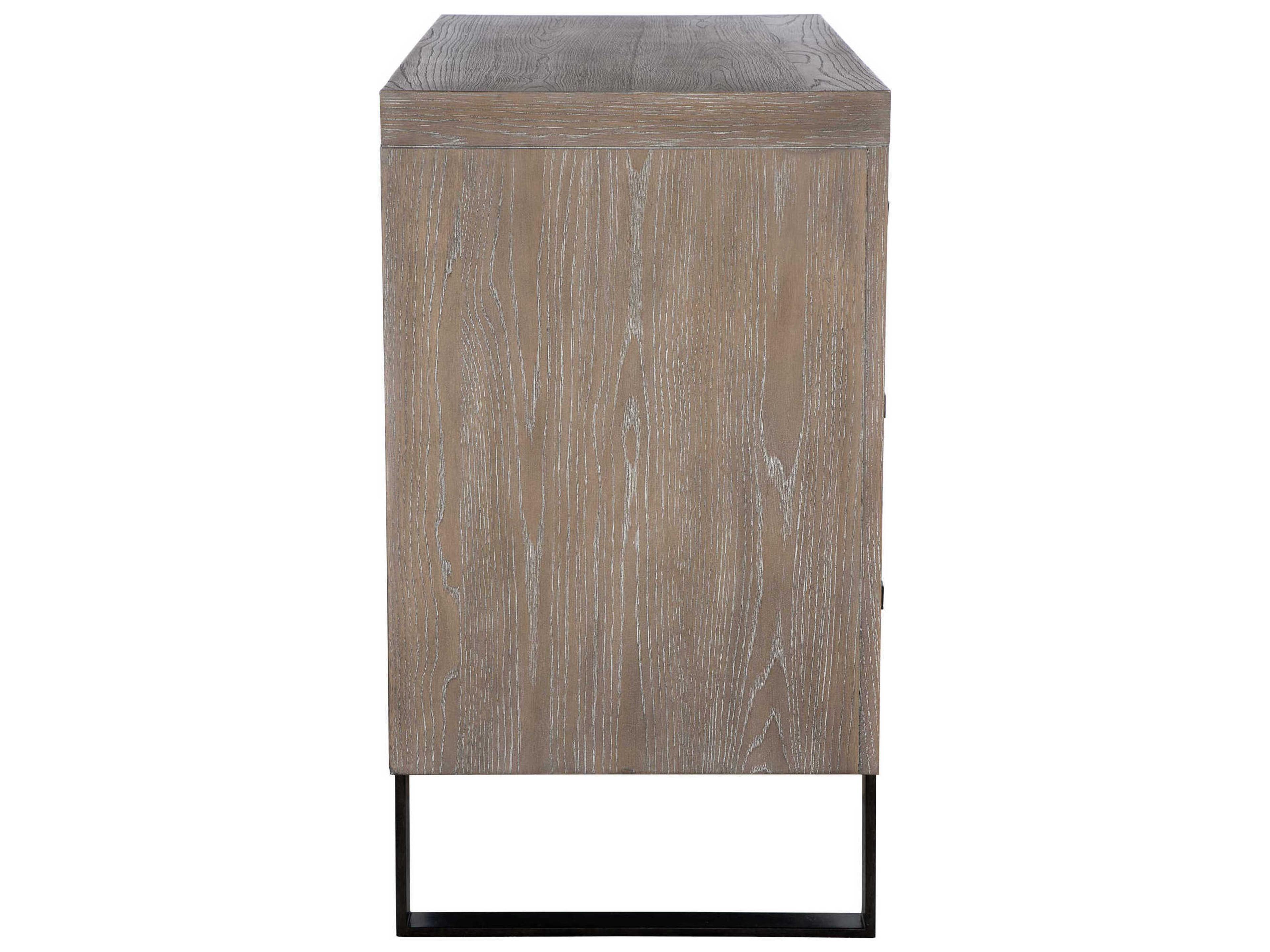 Uttermost Gabriel Light Oak Dark Bronze Wood Accent Chest