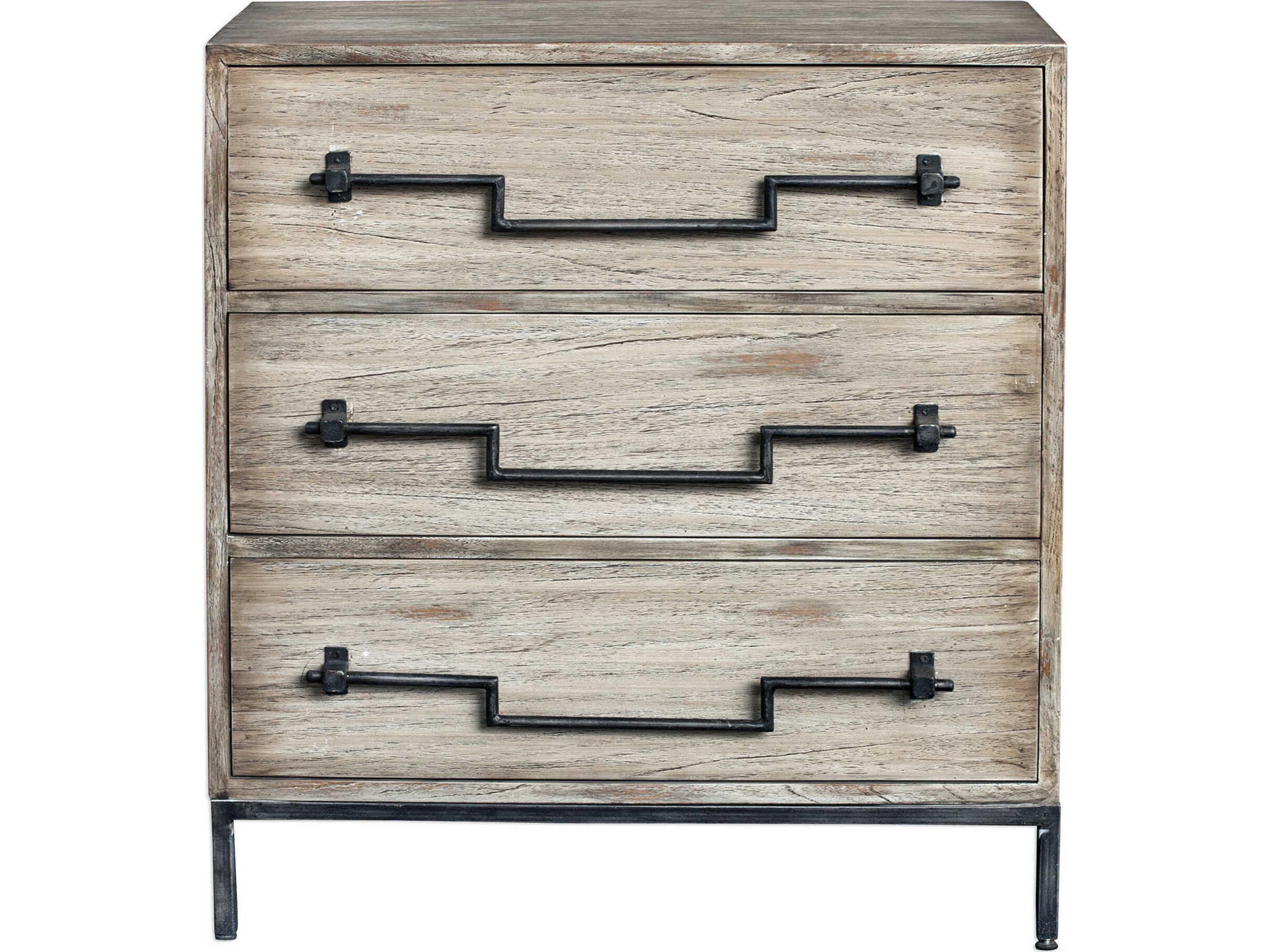 Uttermost Jory Aged Ivory White Mango Wood Accent Chest