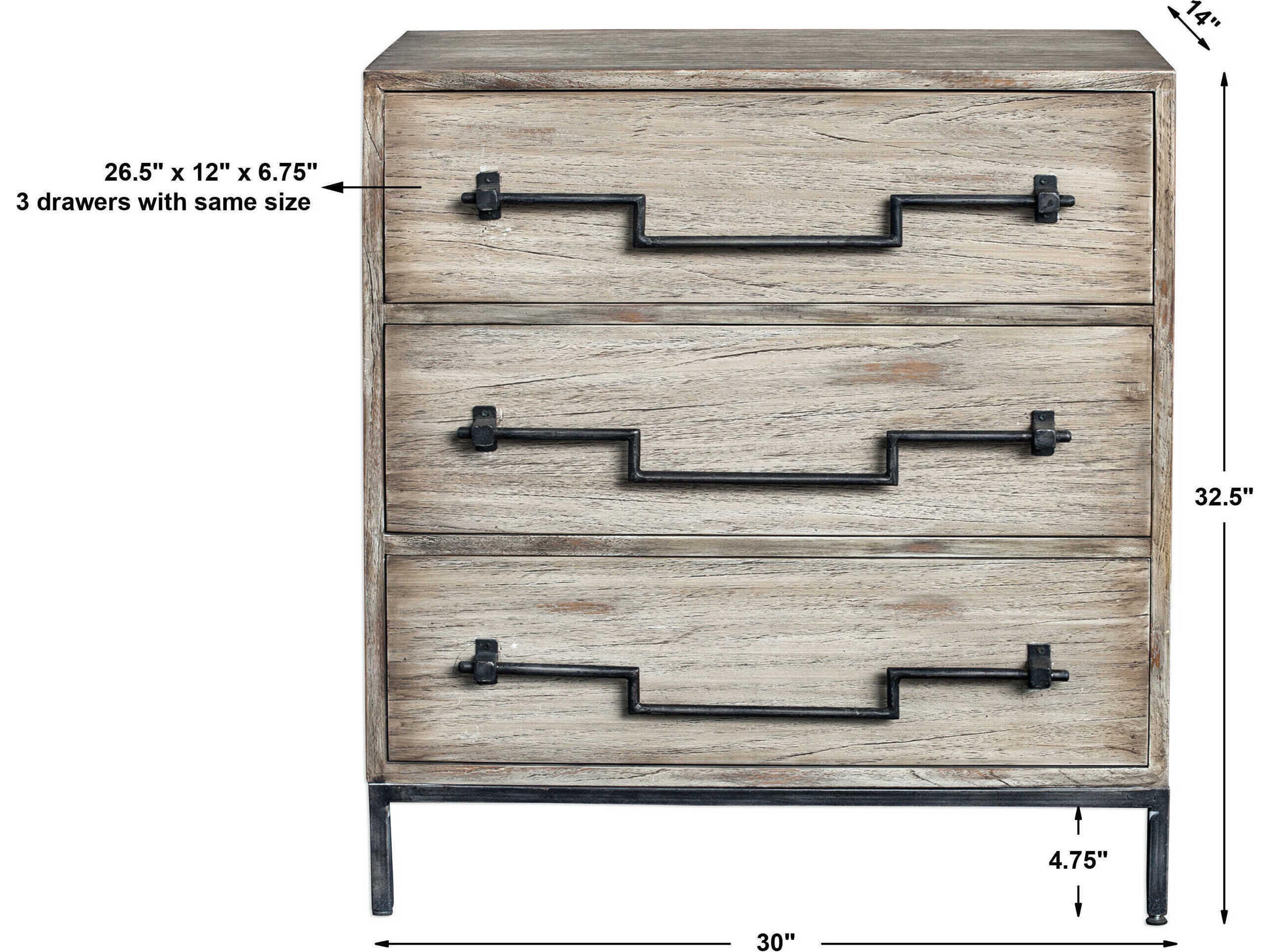 Uttermost Jory Aged Ivory White Mango Wood Accent Chest