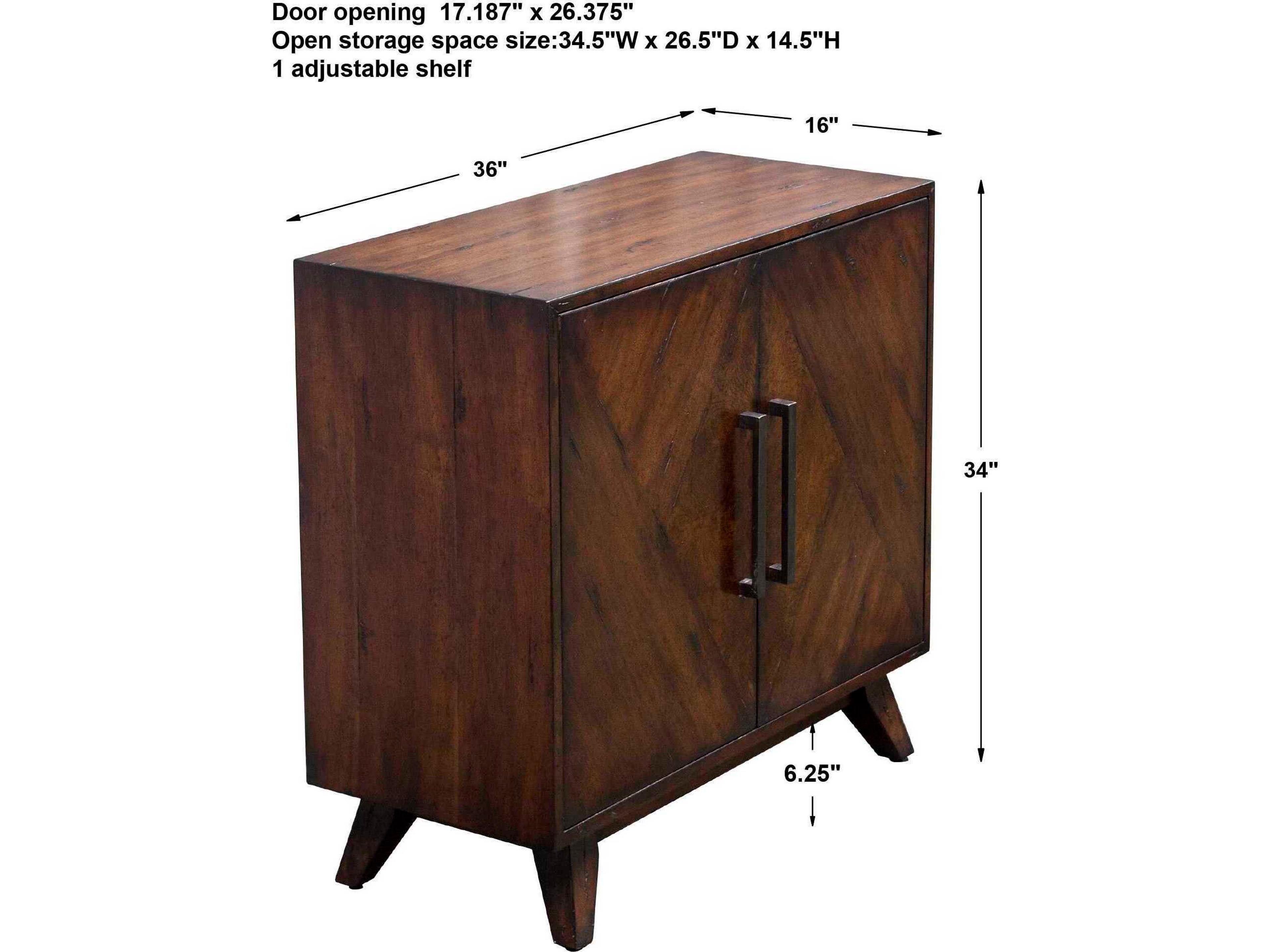 Uttermost Liri Deep Mahogany Stain Brown Ash Wood Accent Chest