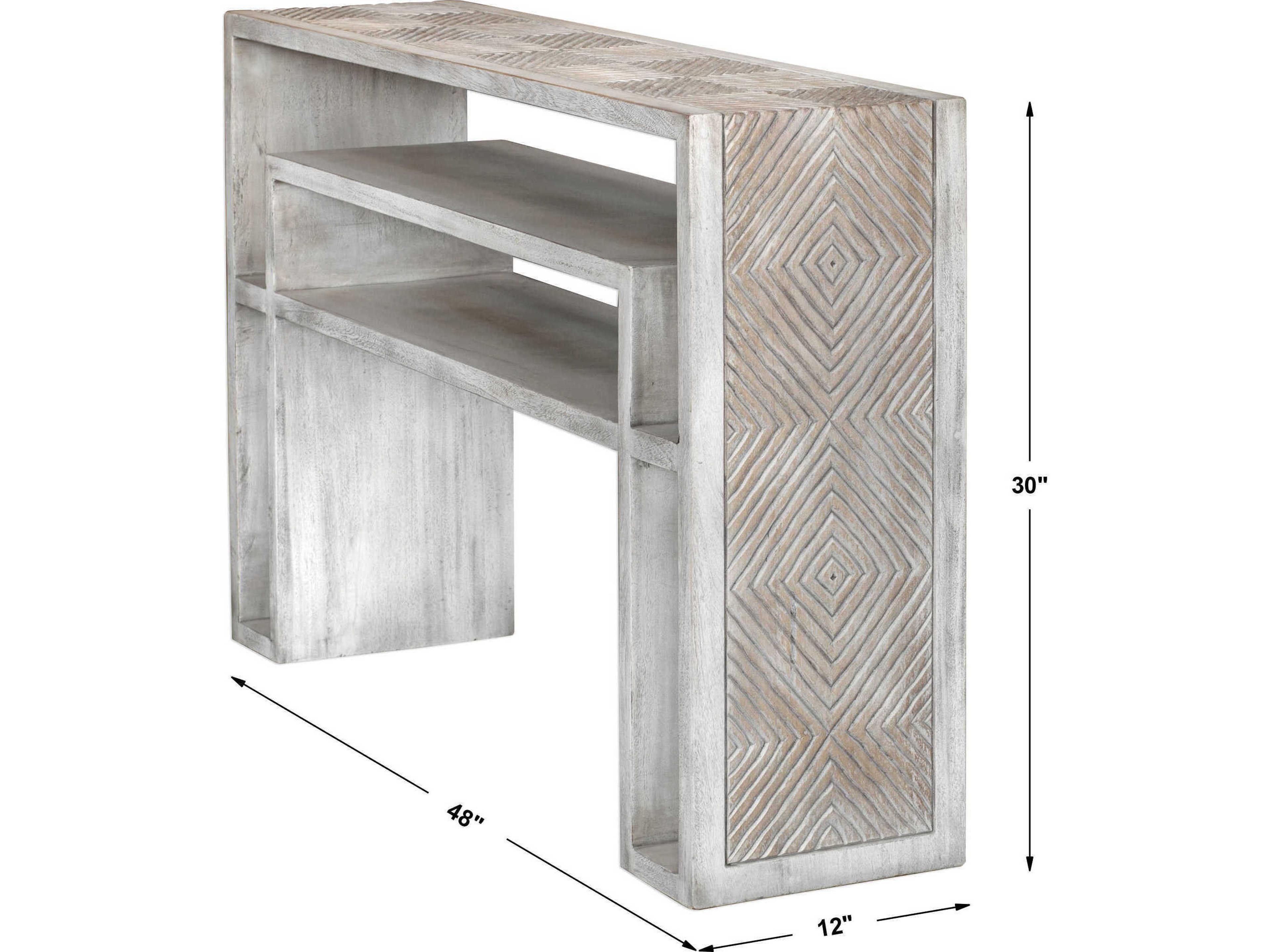 Uttermost Genara Rectangular Wood Console Table