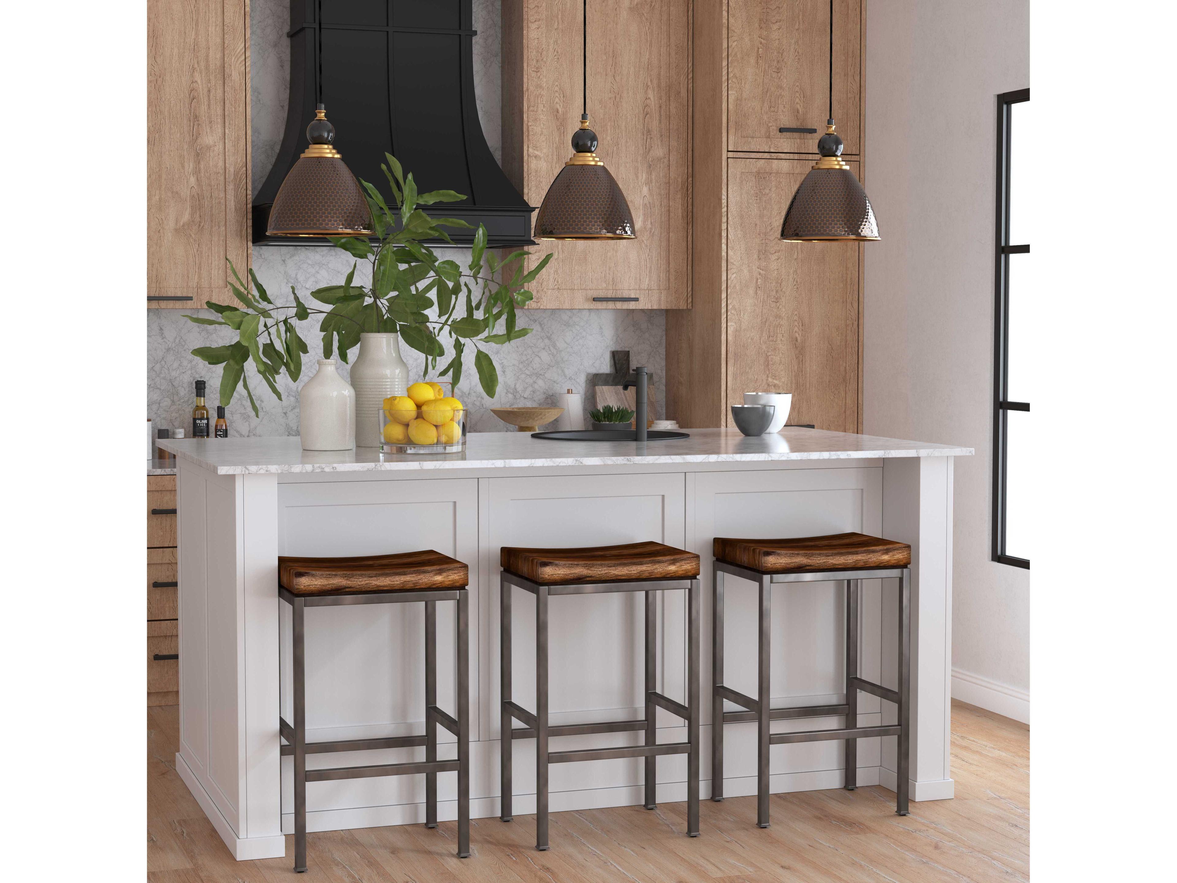 Uttermost Beck Burnished Dark Walnut Bar Stool