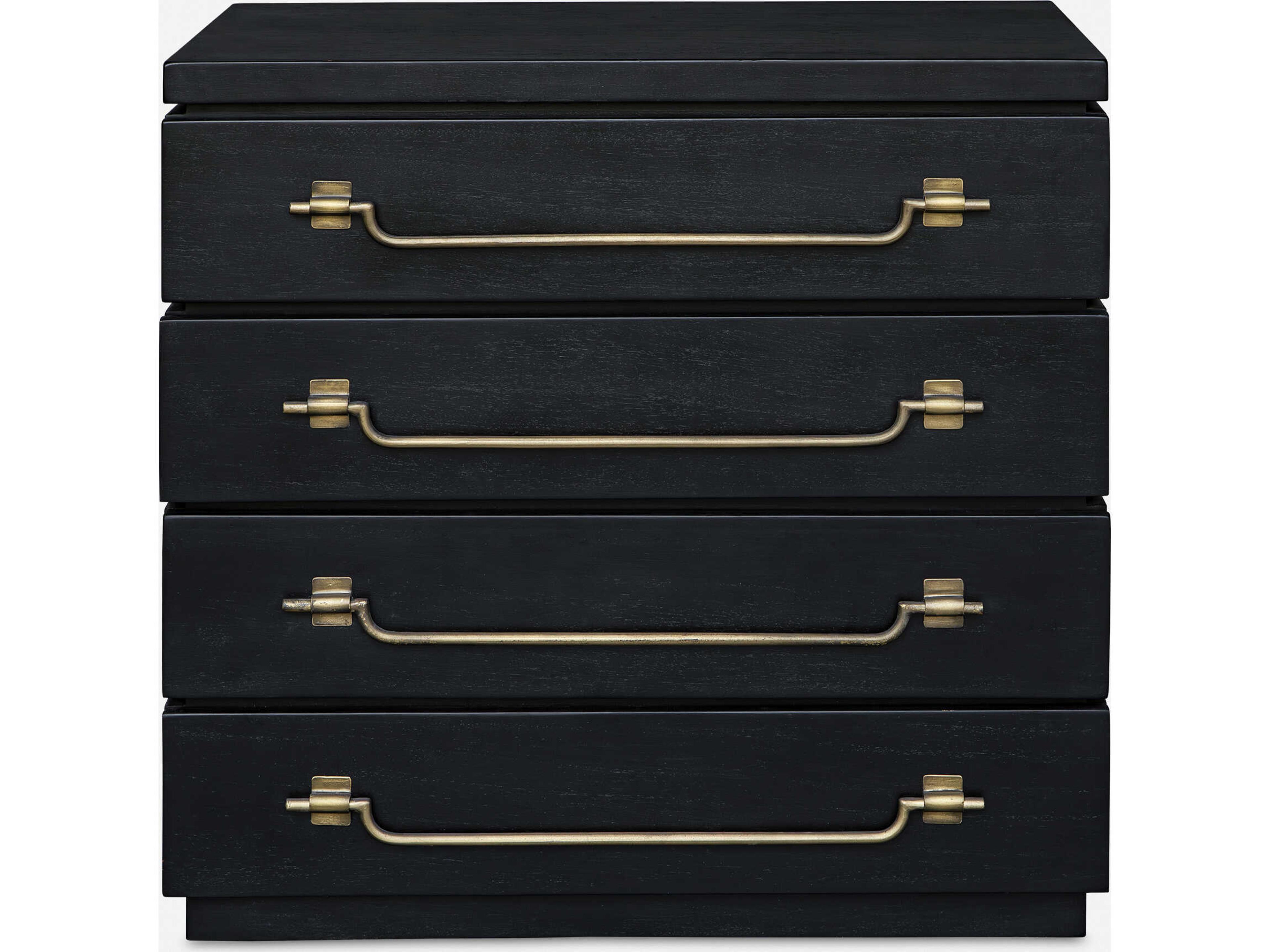 Uttermost Halifax Black Mahogany Wood Accent Chest
