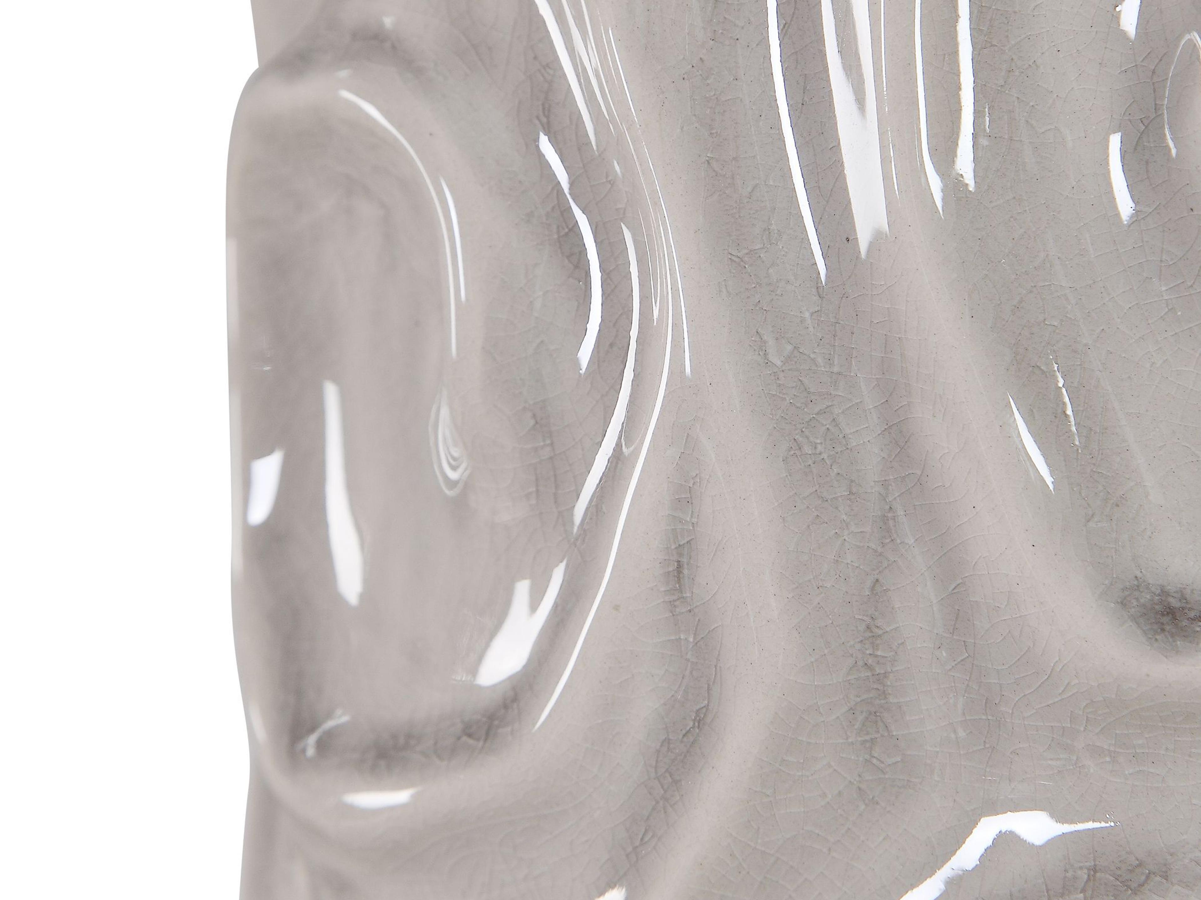 Uttermost Zade Light Warm Gray Round Hardback Shade Nickel Buffet Lamp