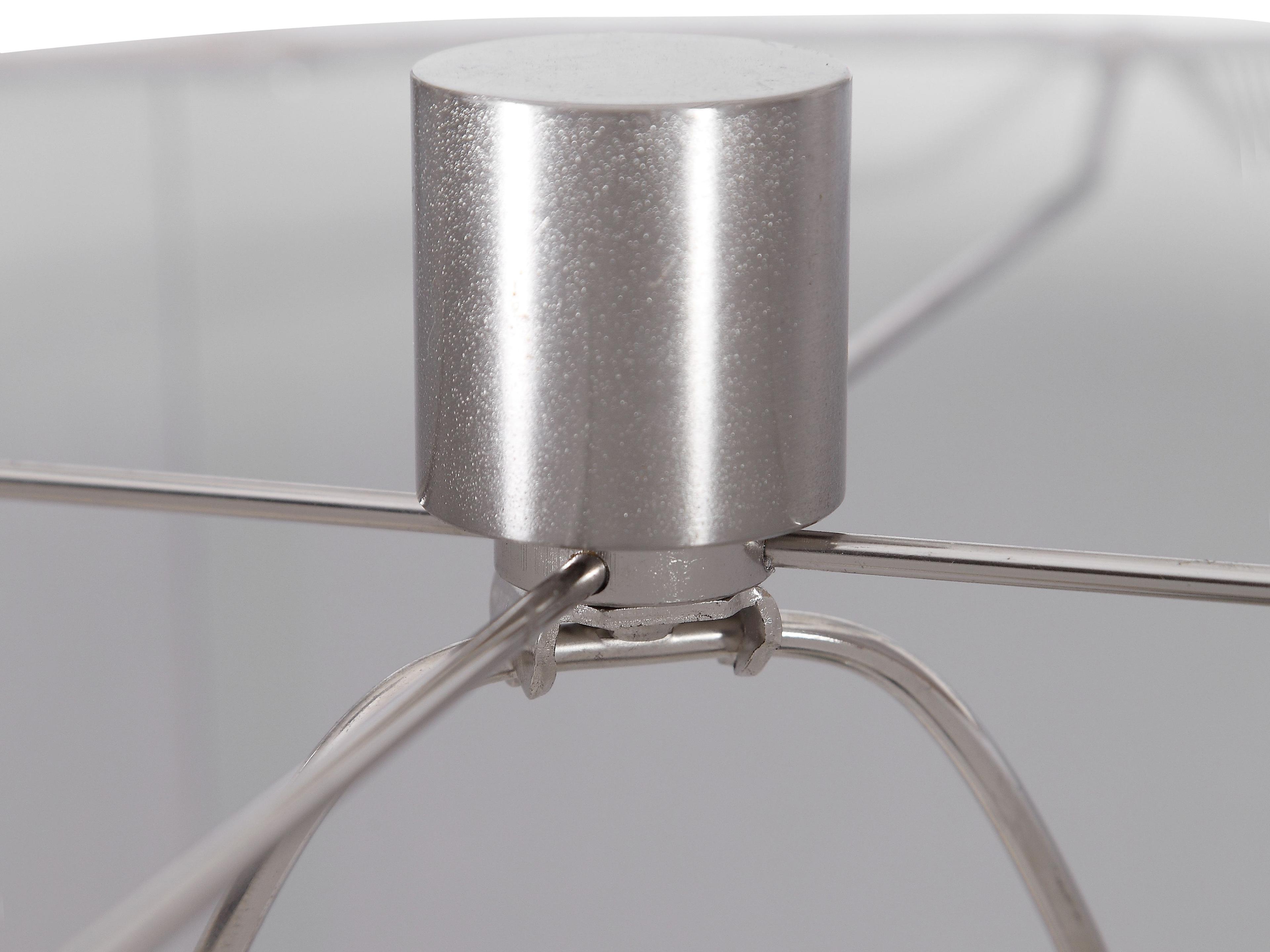 Uttermost Maggie Crystal Terracotta Rust Green Gray Round Drum Hardback Shade Brown Buffet Lamp