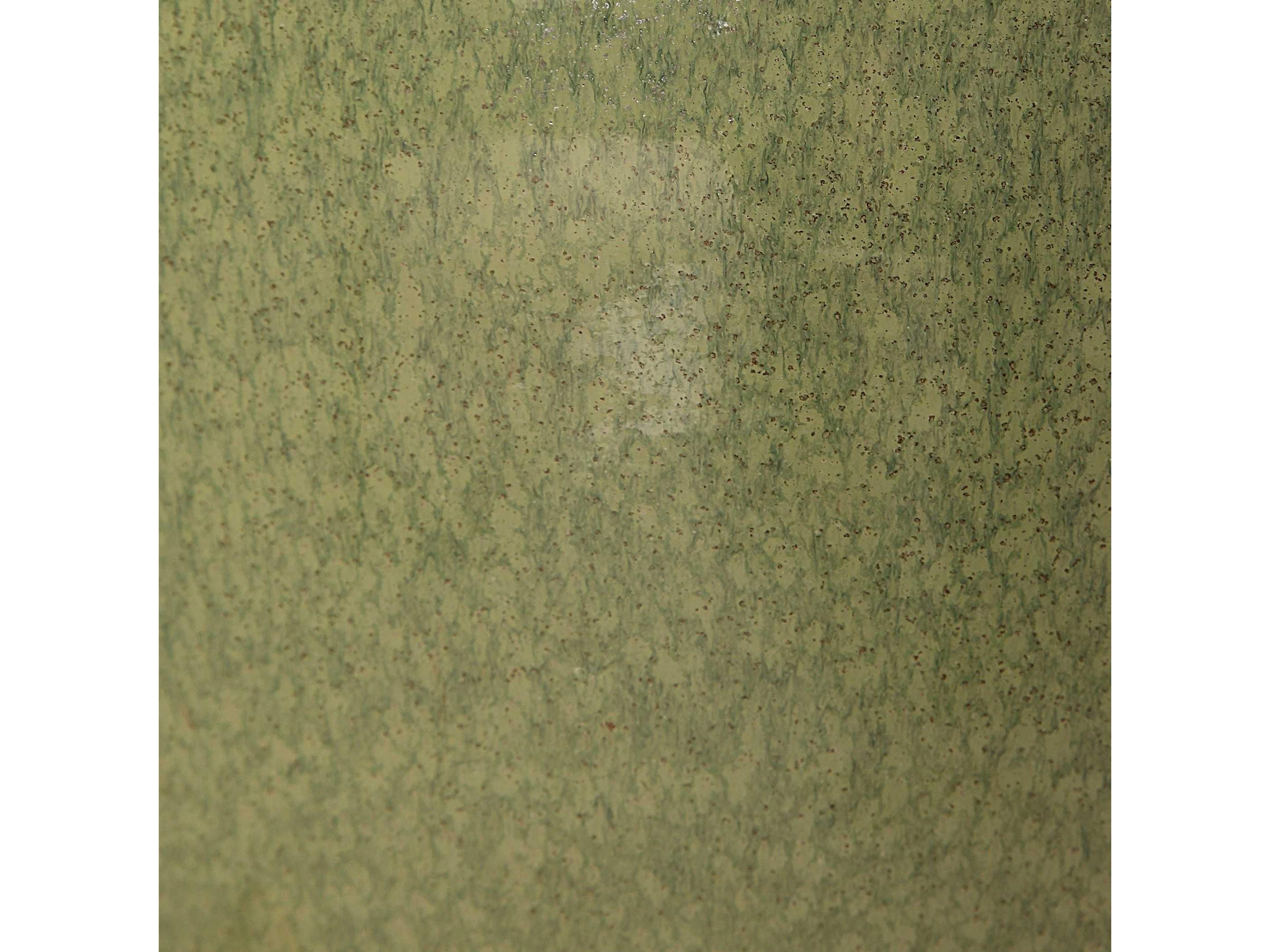 Uttermost Elva Crystal Distressed Emerald Green Round Hardback Drum Brass Buffet Lamp