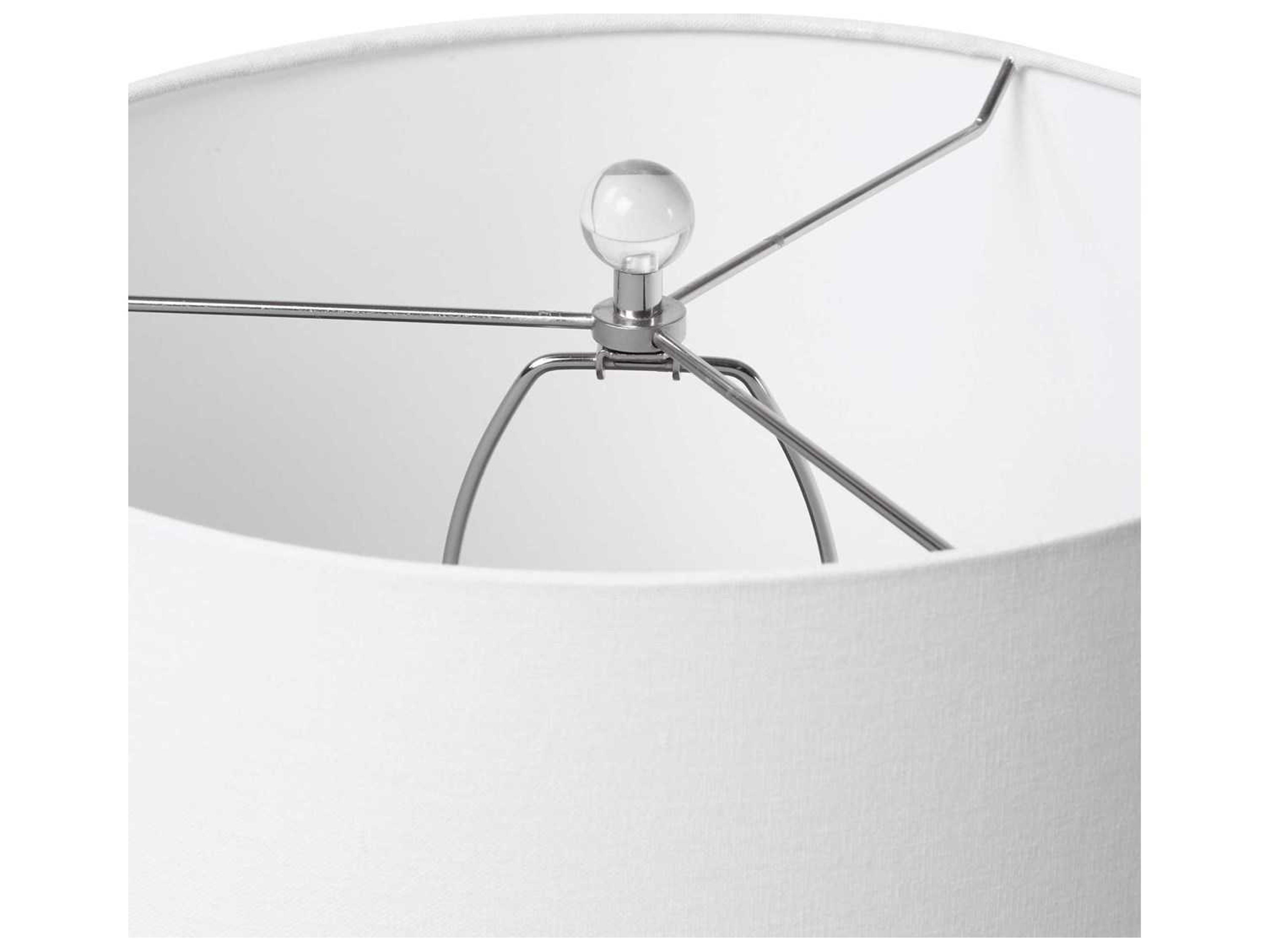 Uttermost Ciji Deep Indigo Round Drum Hardback Blue Buffet Lamp