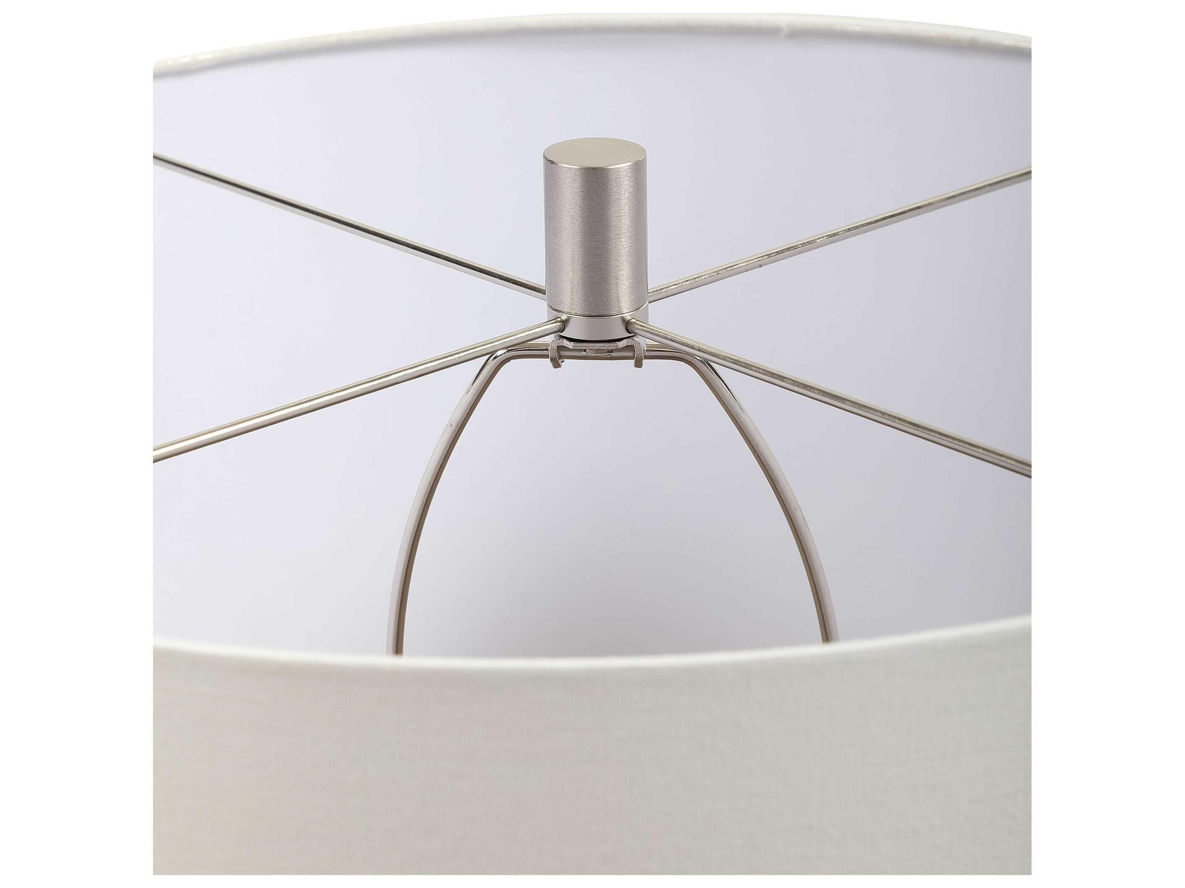 Uttermost Scouts Deep Teal Round Drum Hardback Shade Green Buffet Lamp