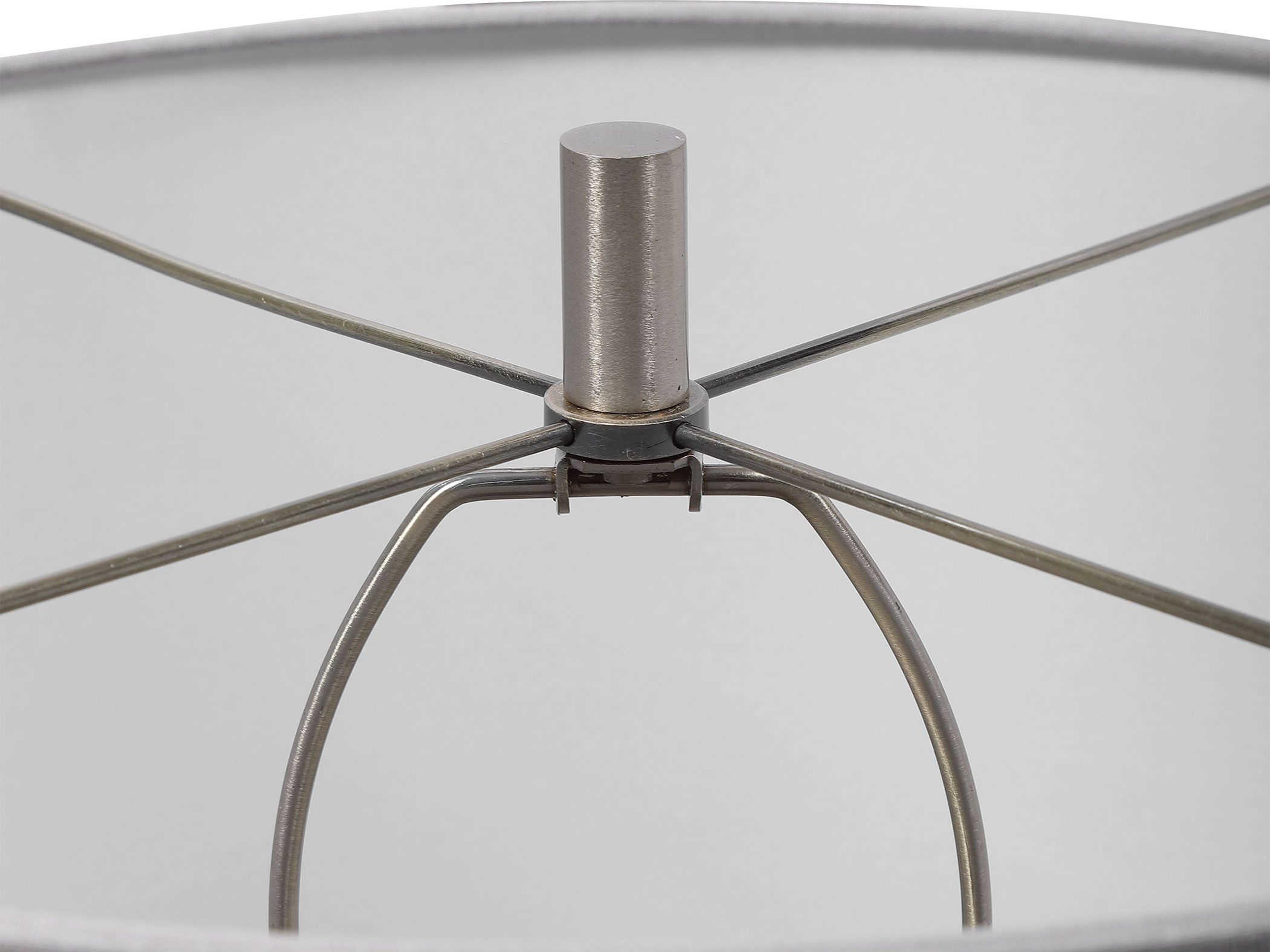 Uttermost Winterscape Round Drum Hardback Off White Buffet Lamp