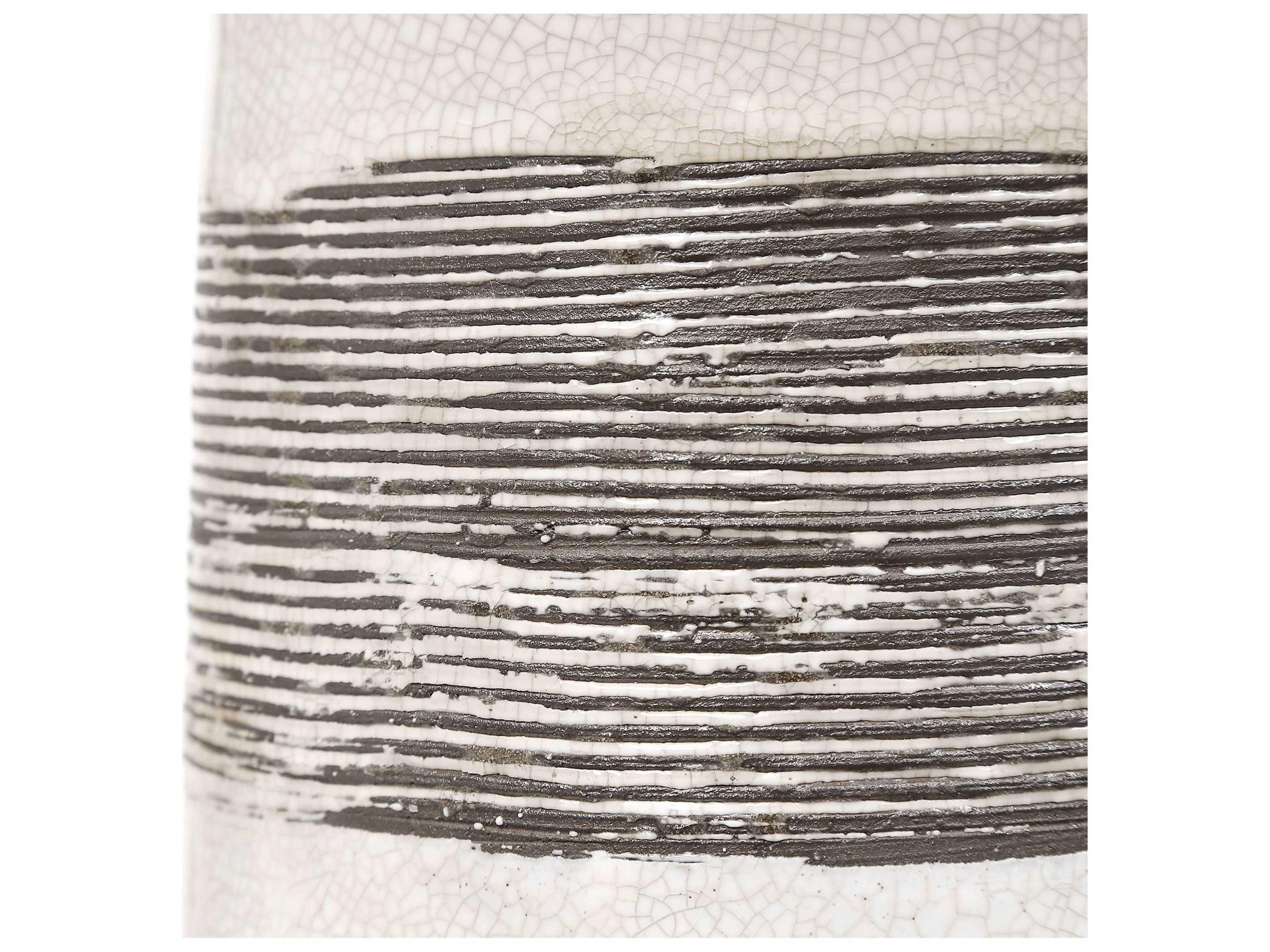 Uttermost Comanche Round Drum Hardback White Buffet Lamp