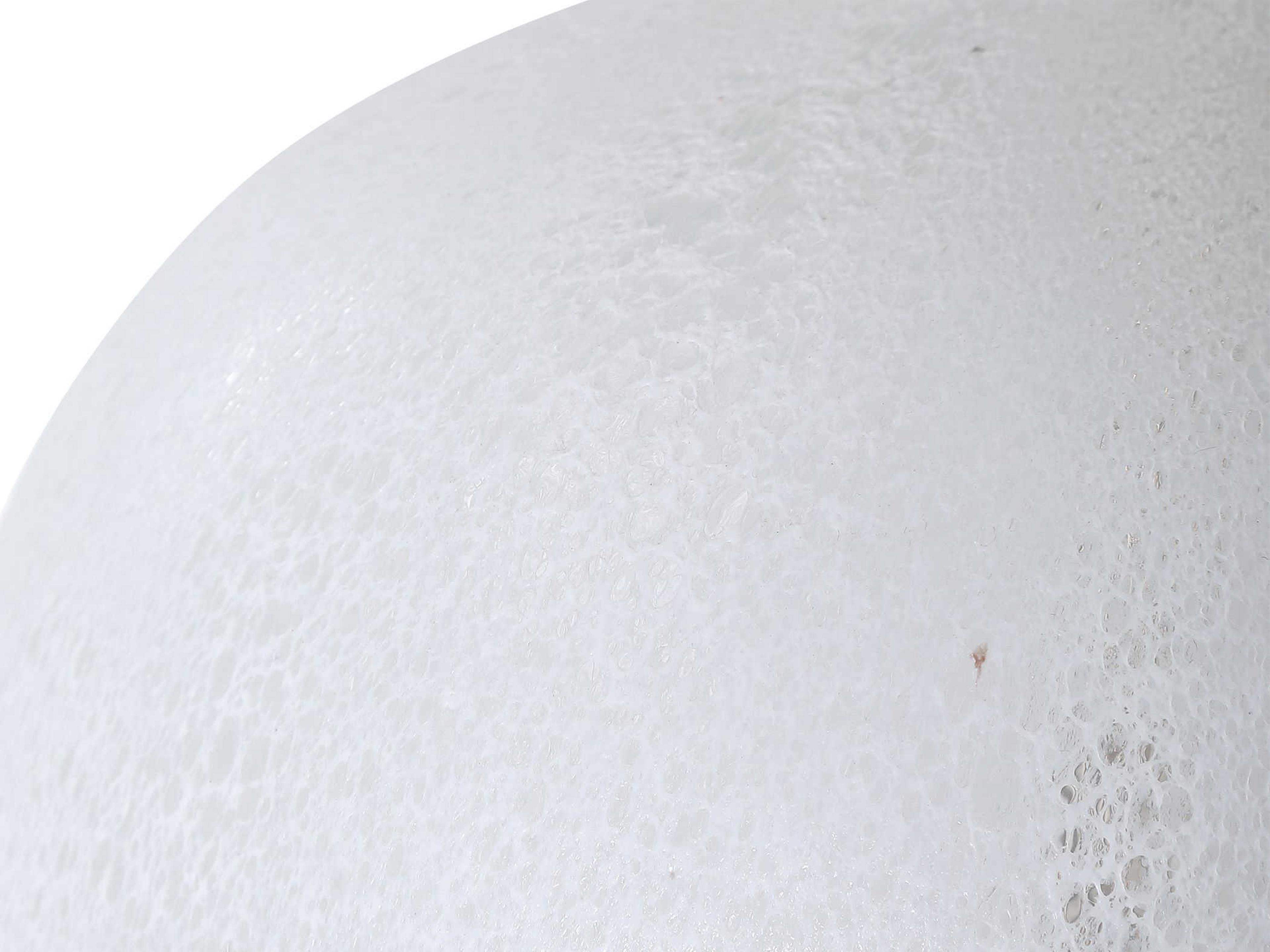 Uttermost Whiteout Glass Mottled Aged White Round Hardback Drum Buffet Lamp