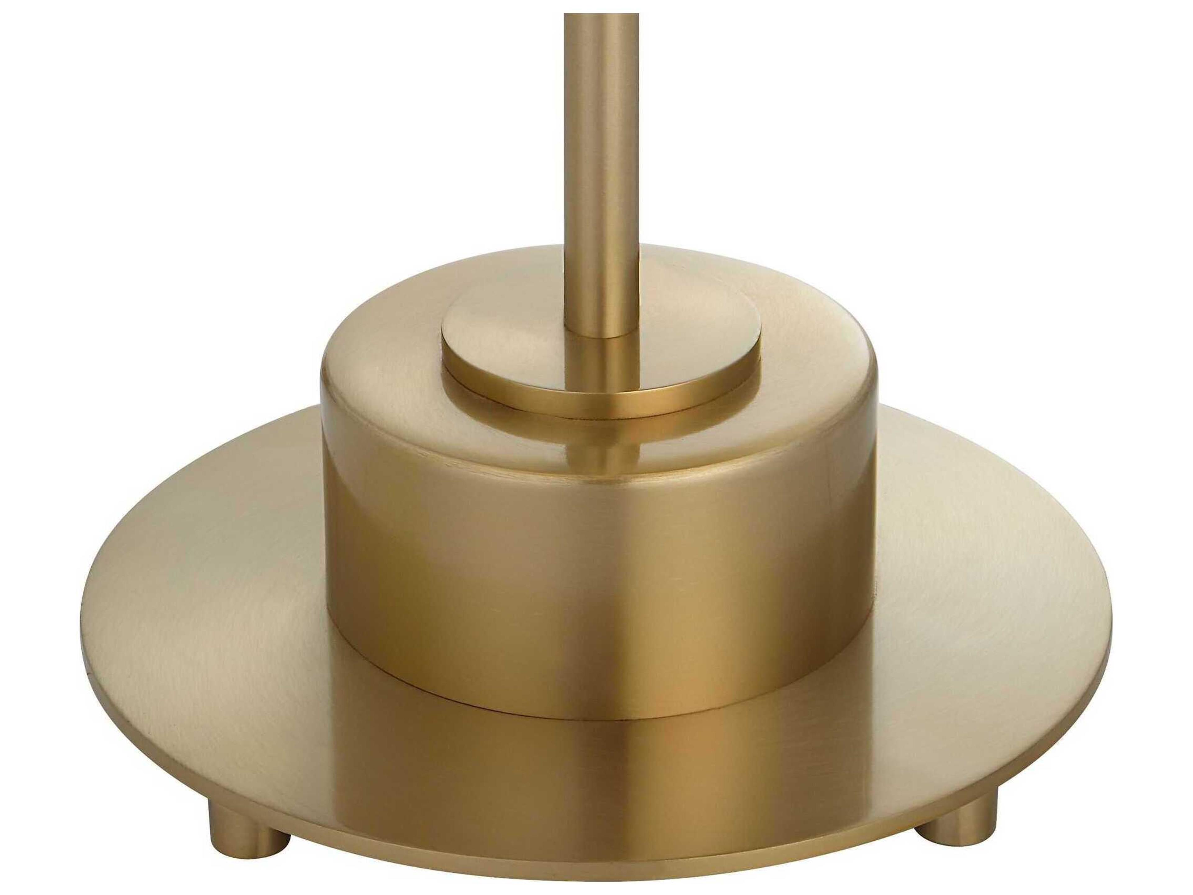 Uttermost Prominence Brass Round Hardback Drum Floor Lamp