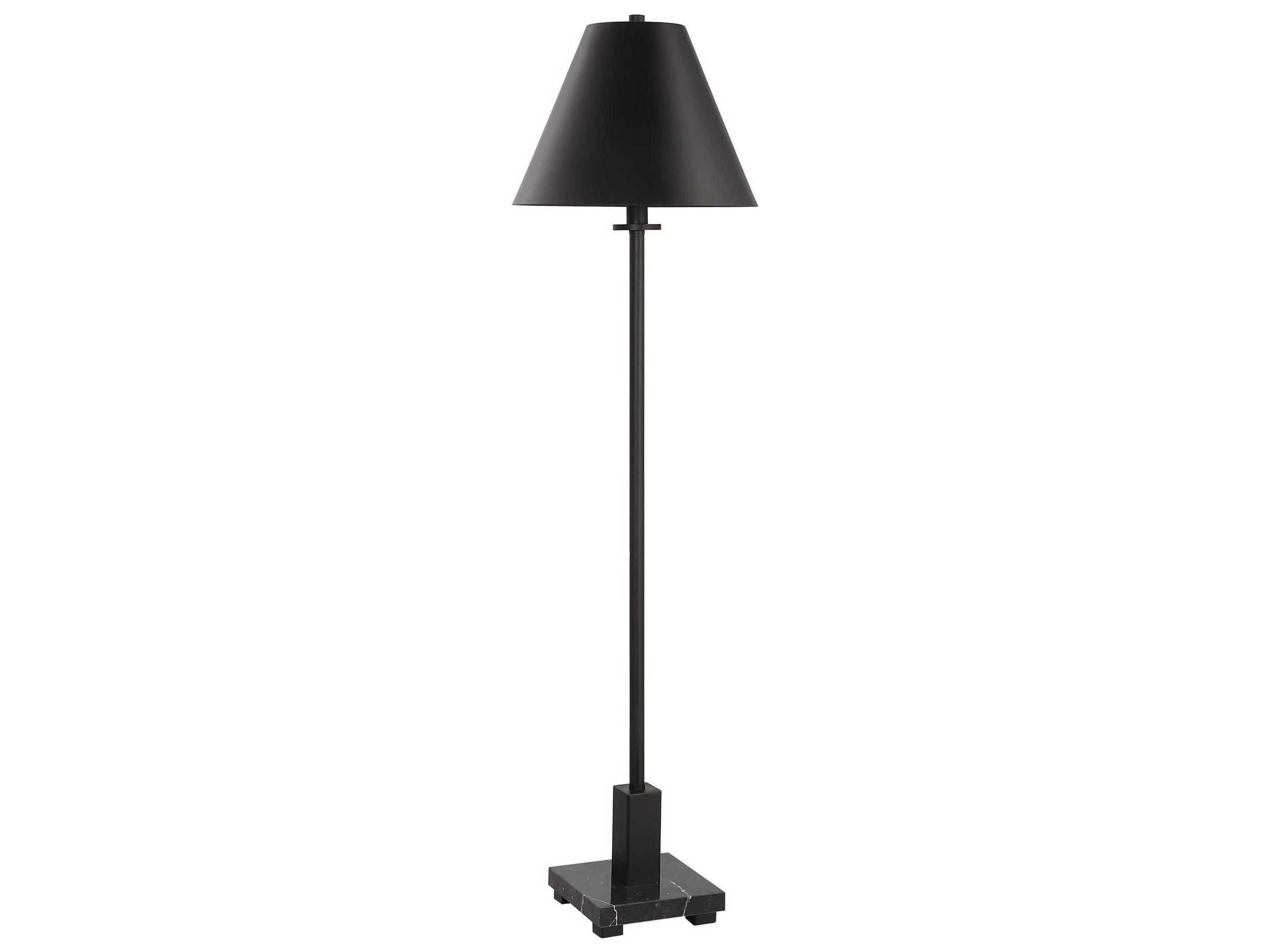 Uttermost Pilot Satin Black Metal Buffet Lamp
