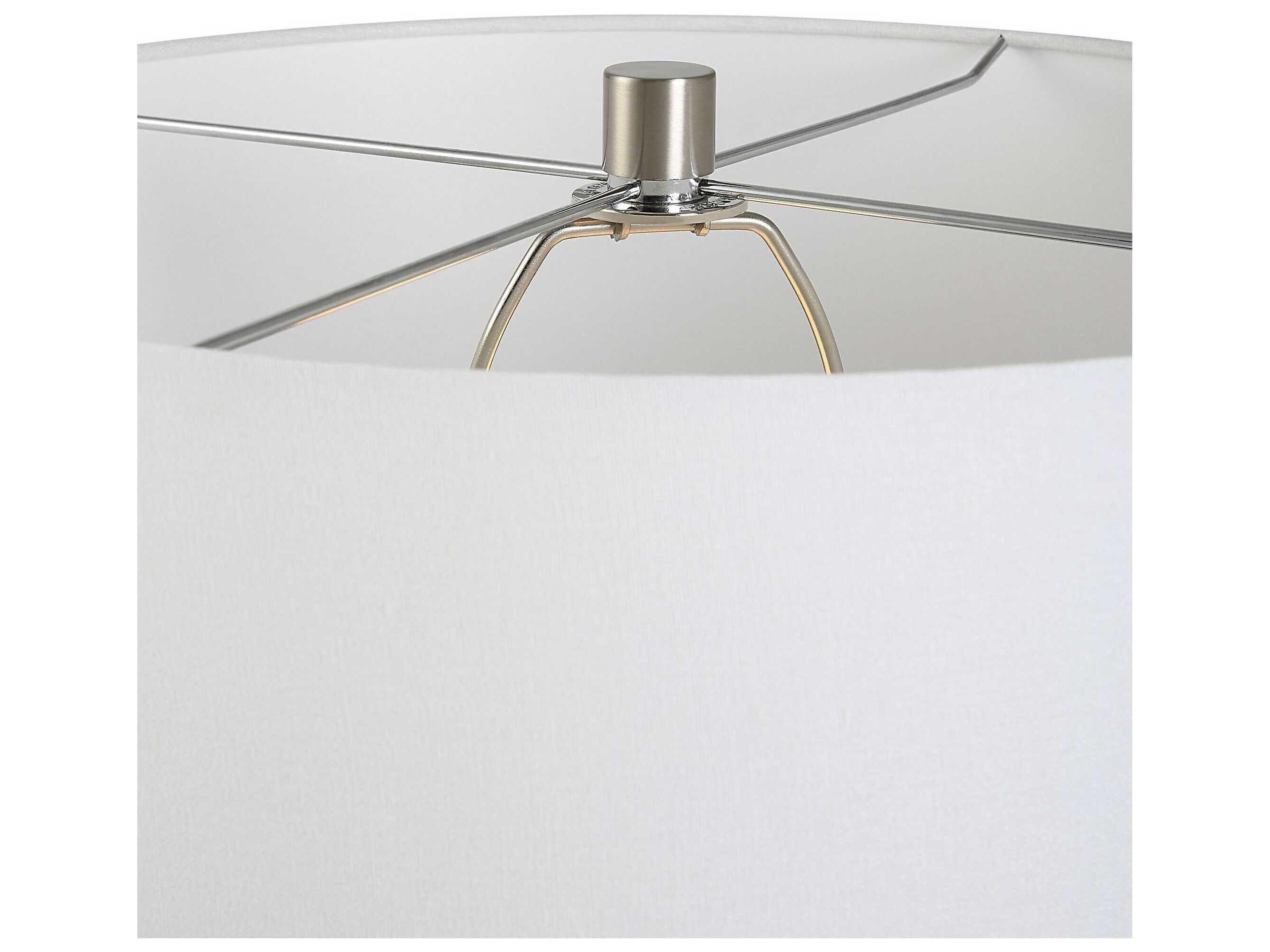 Uttermost Teramo Blue Ombre Round Hardback Shade Buffet Lamp