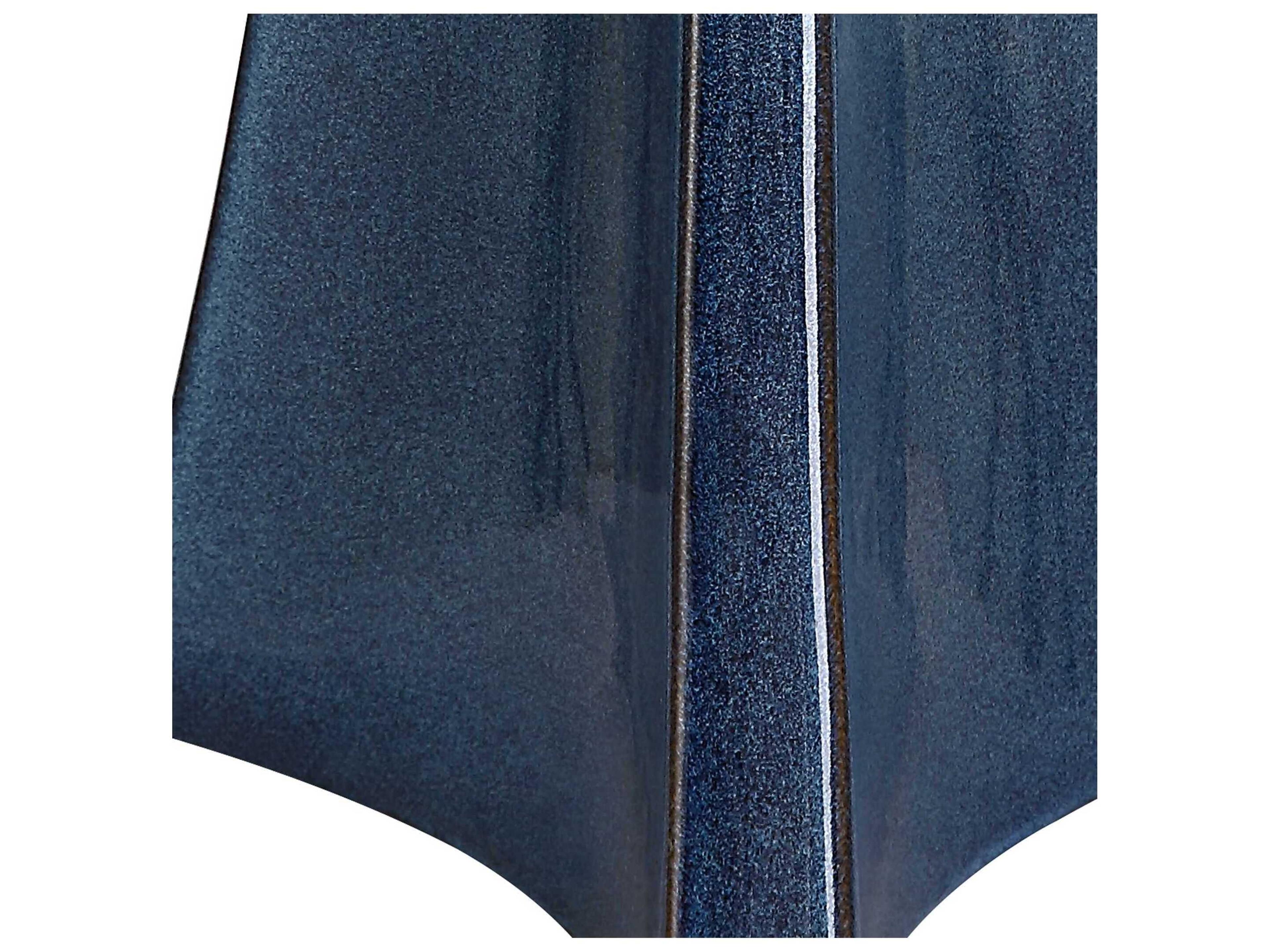 Uttermost Teramo Blue Ombre Round Hardback Shade Buffet Lamp