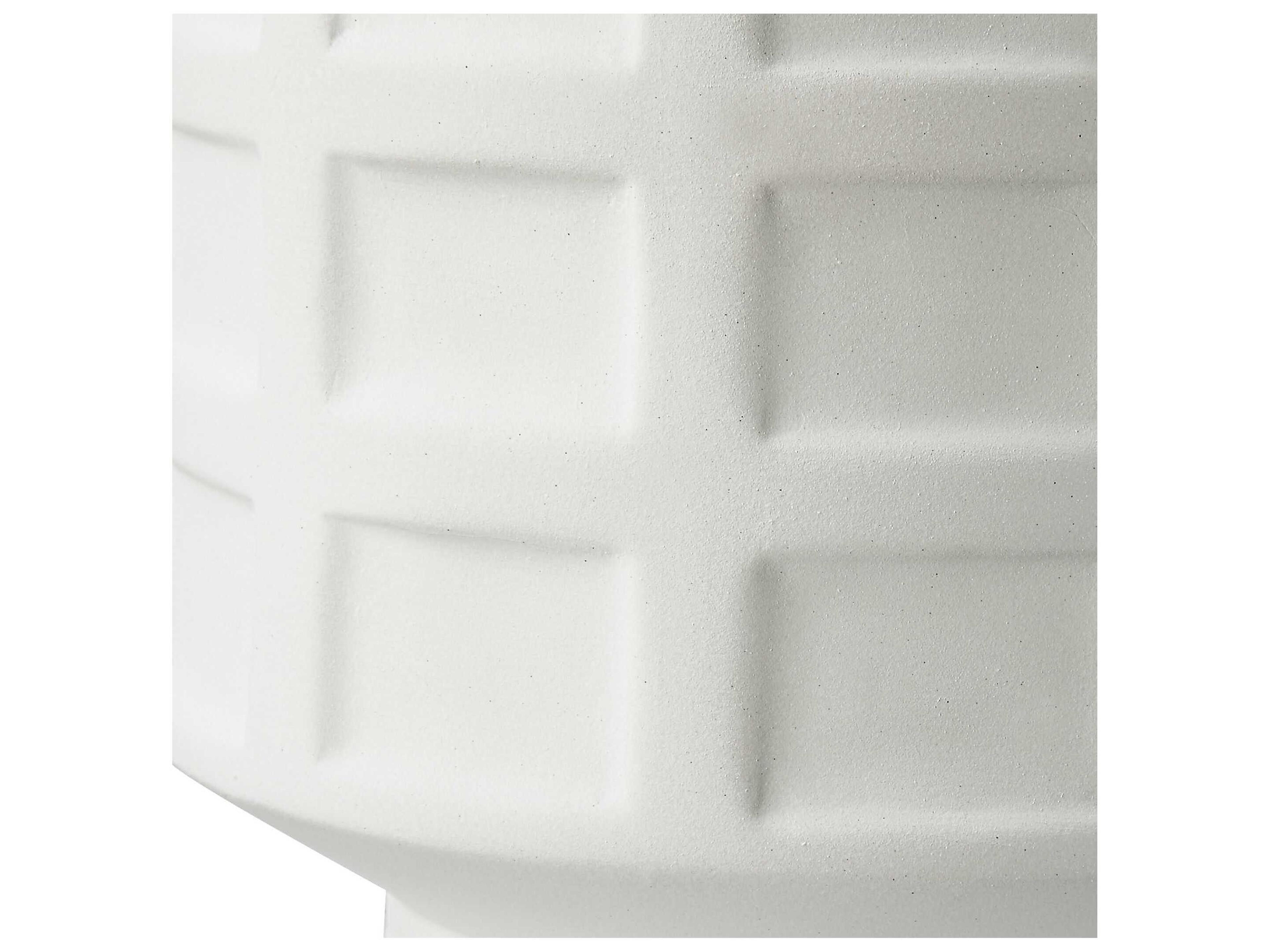 Uttermost Window White Round Drum Hardback Buffet Lamp