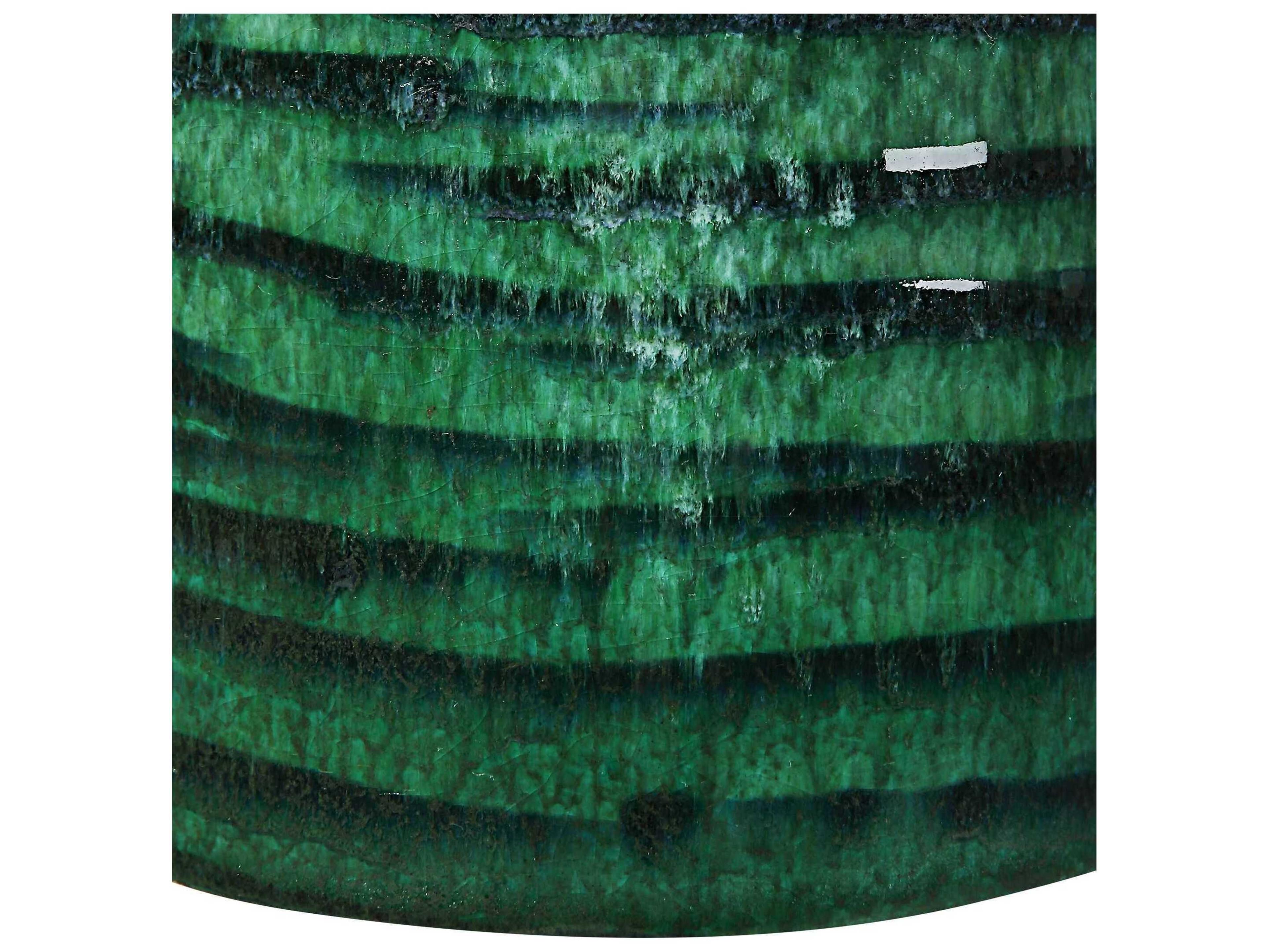 Uttermost Galeno Emerald Green Round Drum Hardback Buffet Lamp