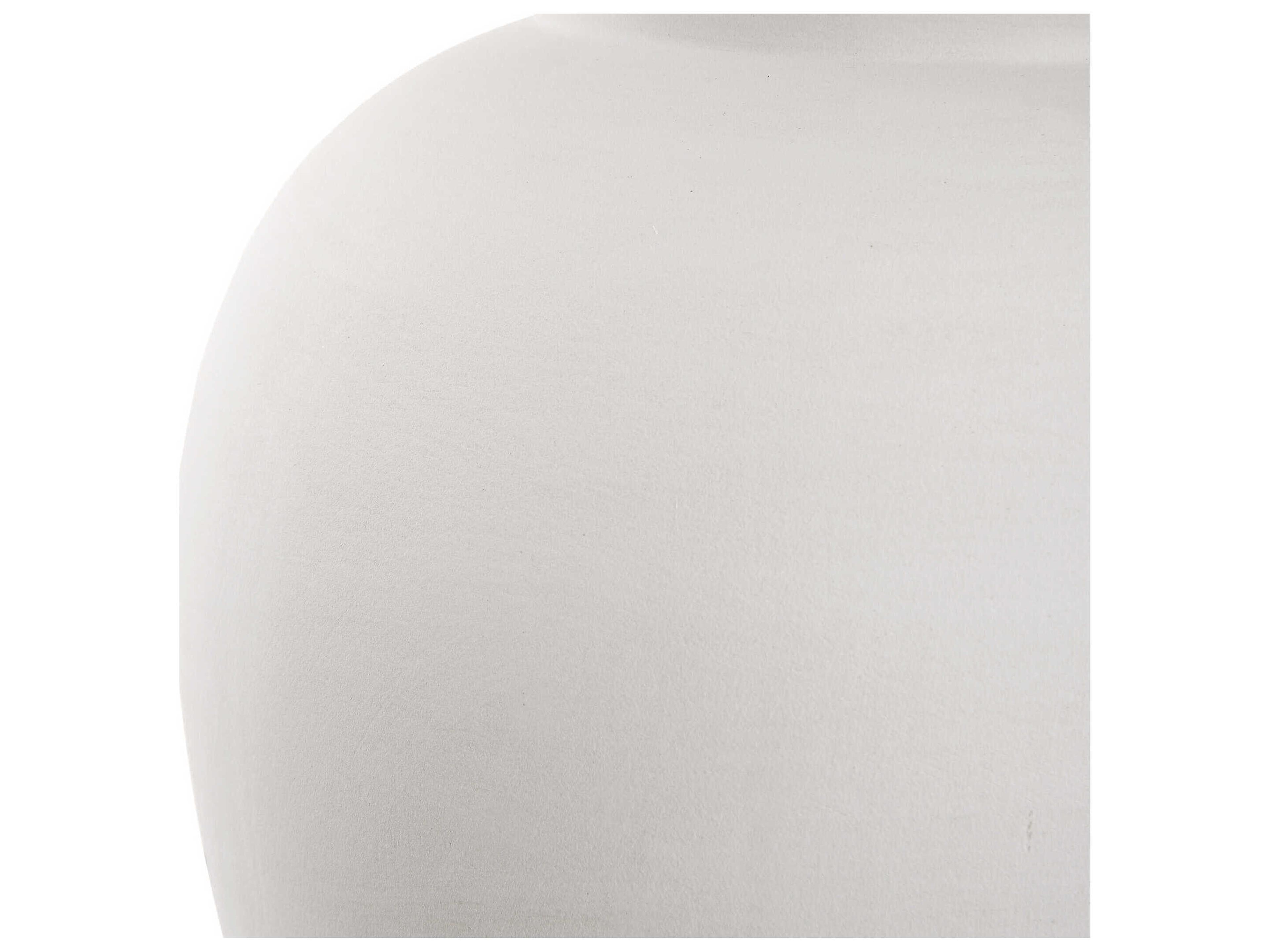 Uttermost Adelaide Chalk White Round Hardback Buffet Lamp