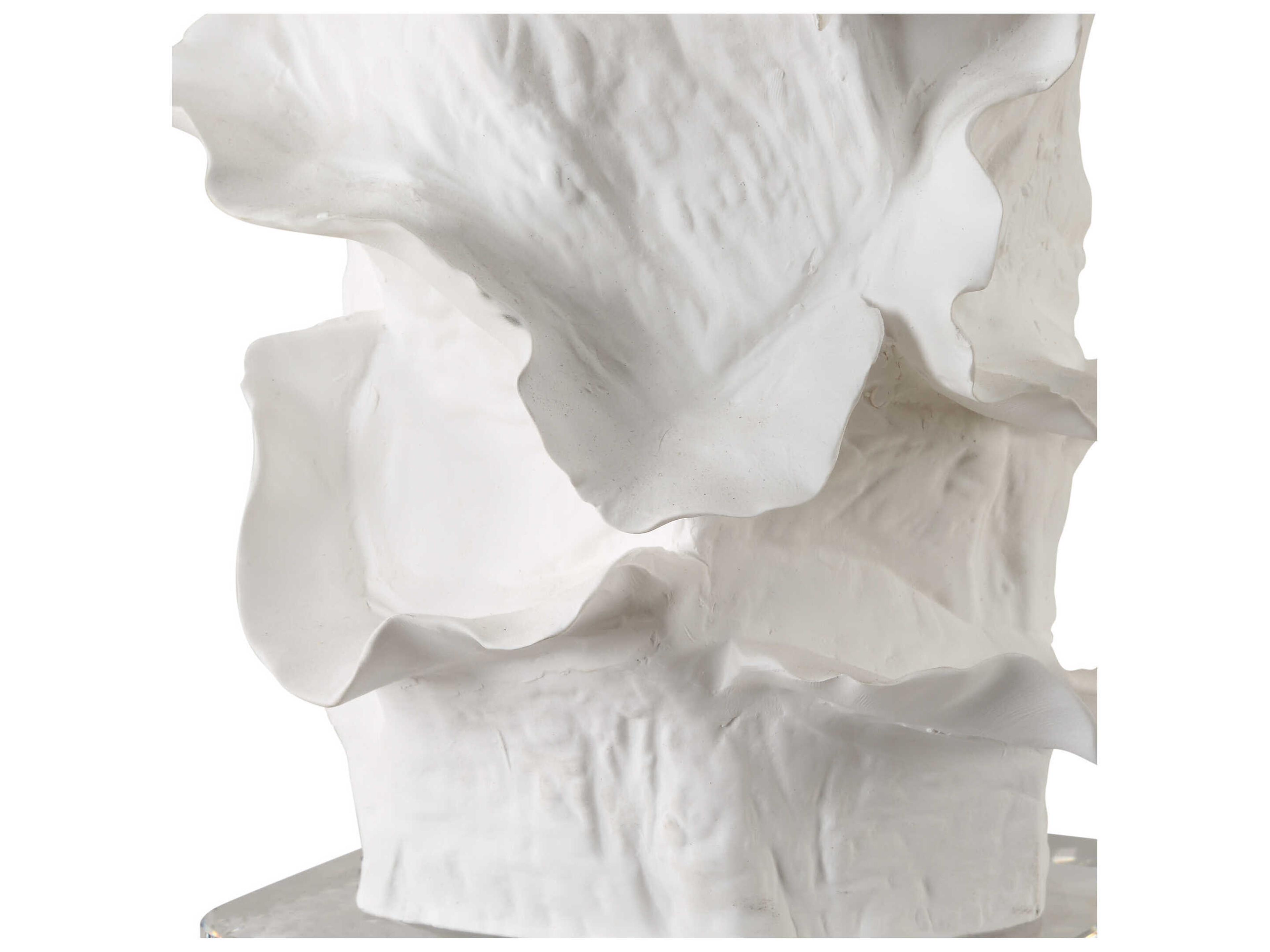 Uttermost Wisp Satin White Round Hardback Buffet Lamp