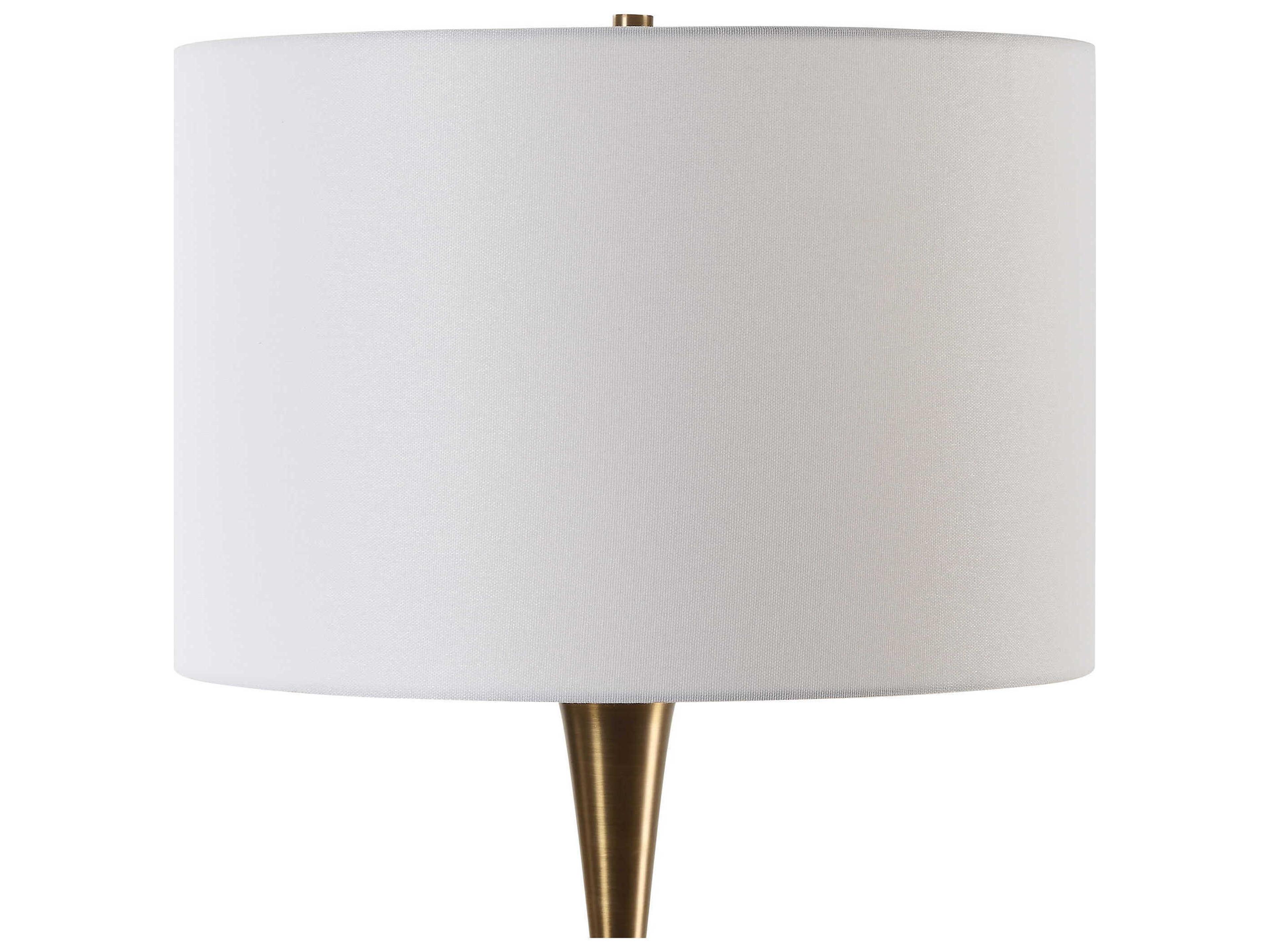 Uttermost Sanctuary Round Drum Hardback Green Buffet Lamp