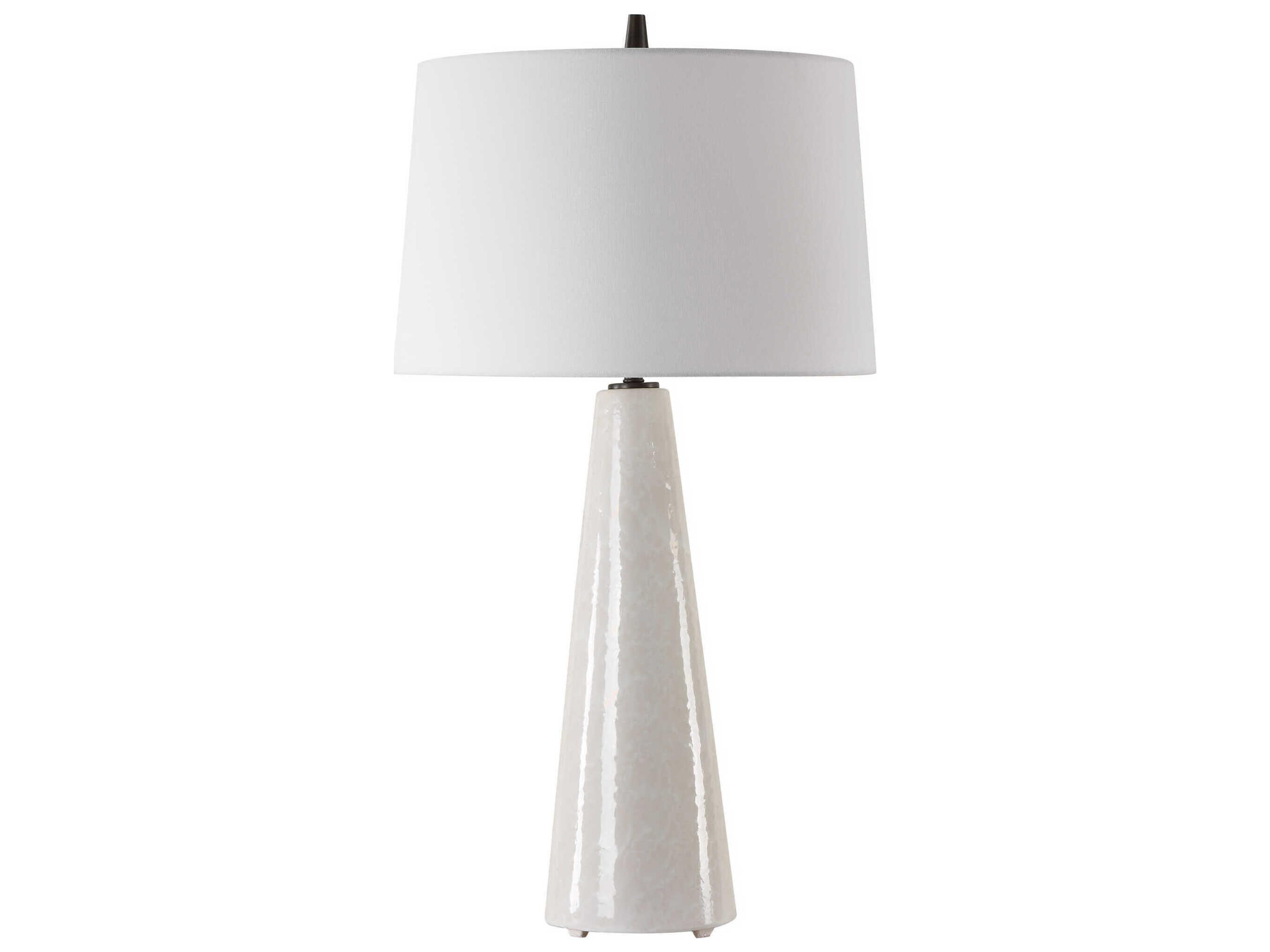Loire Tapered Round Hardback White Buffet Lamp