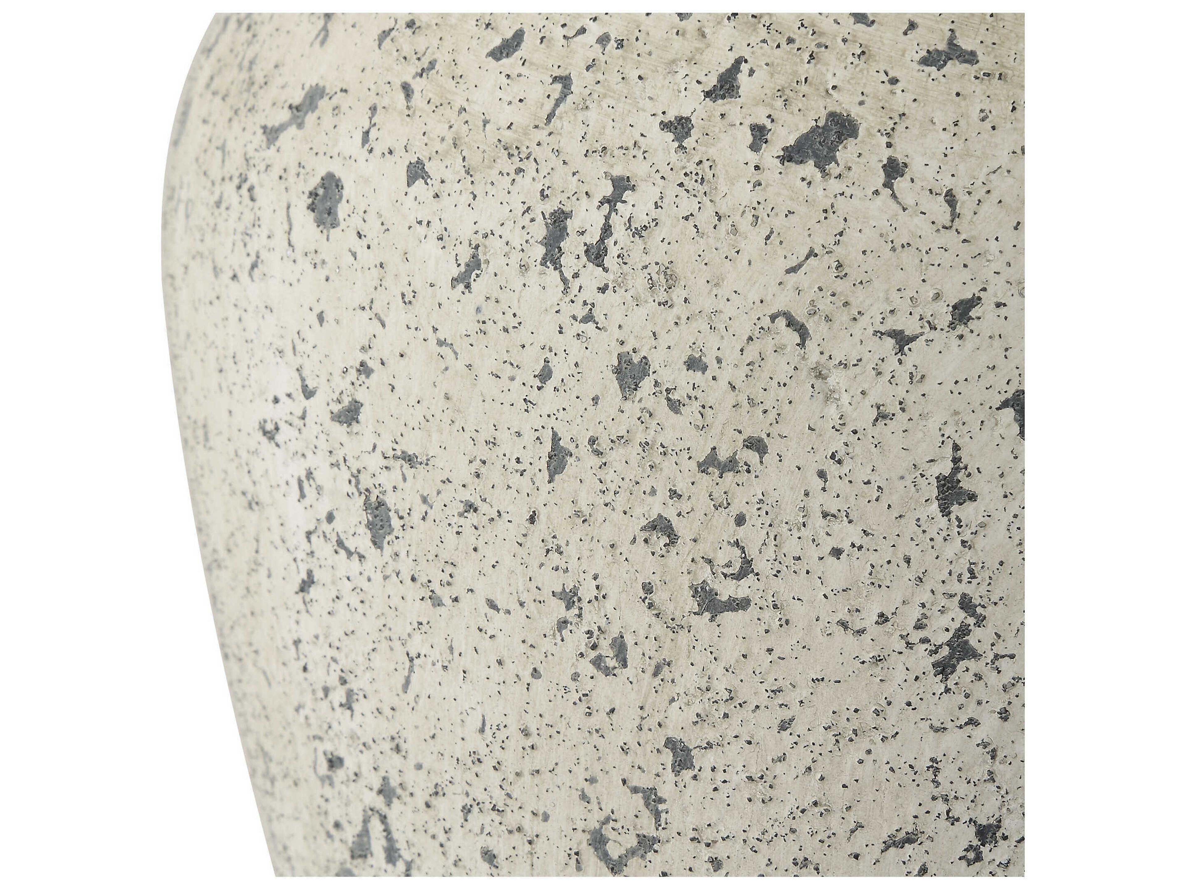 Uttermost Rupture Stone Gray Round Hardback Table Lamp