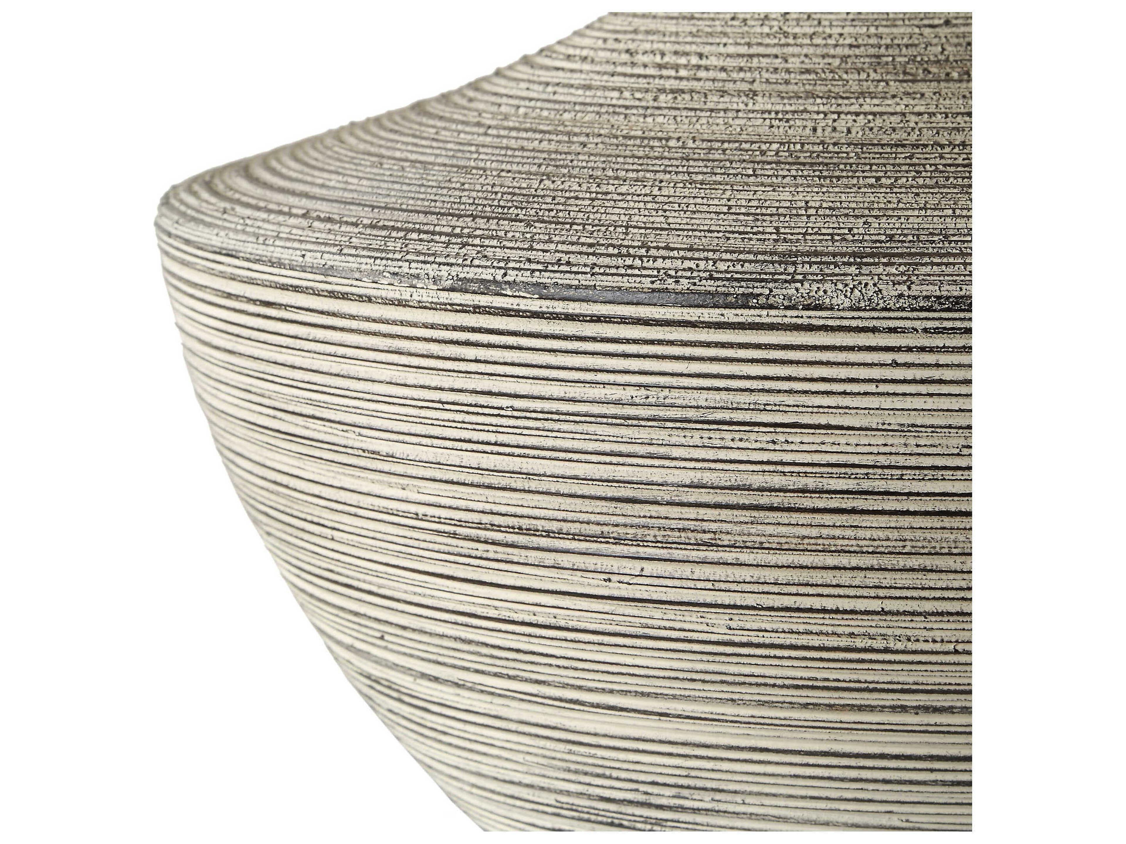 Uttermost Carafe Charcoal Round Hardback Gray Table Lamp