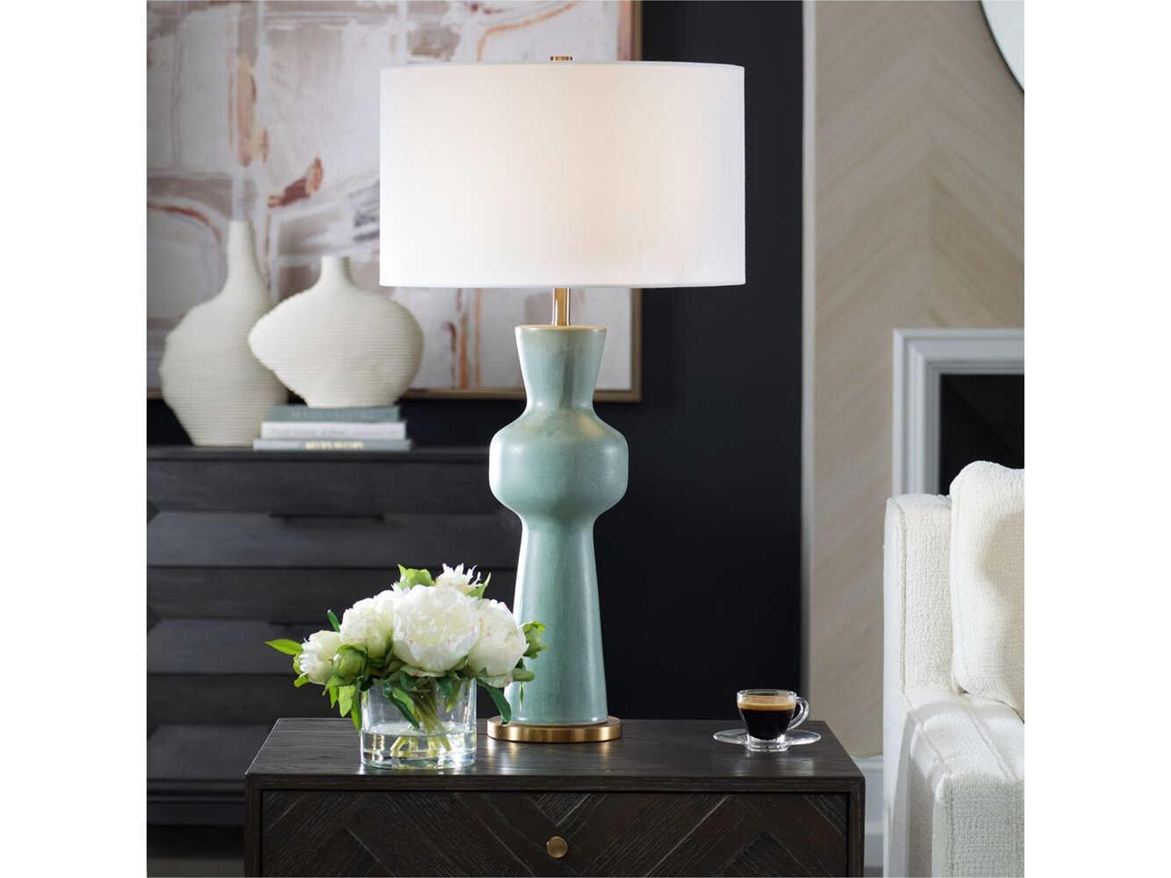 Uttermost Pollard Slate Green Buffet Lamp