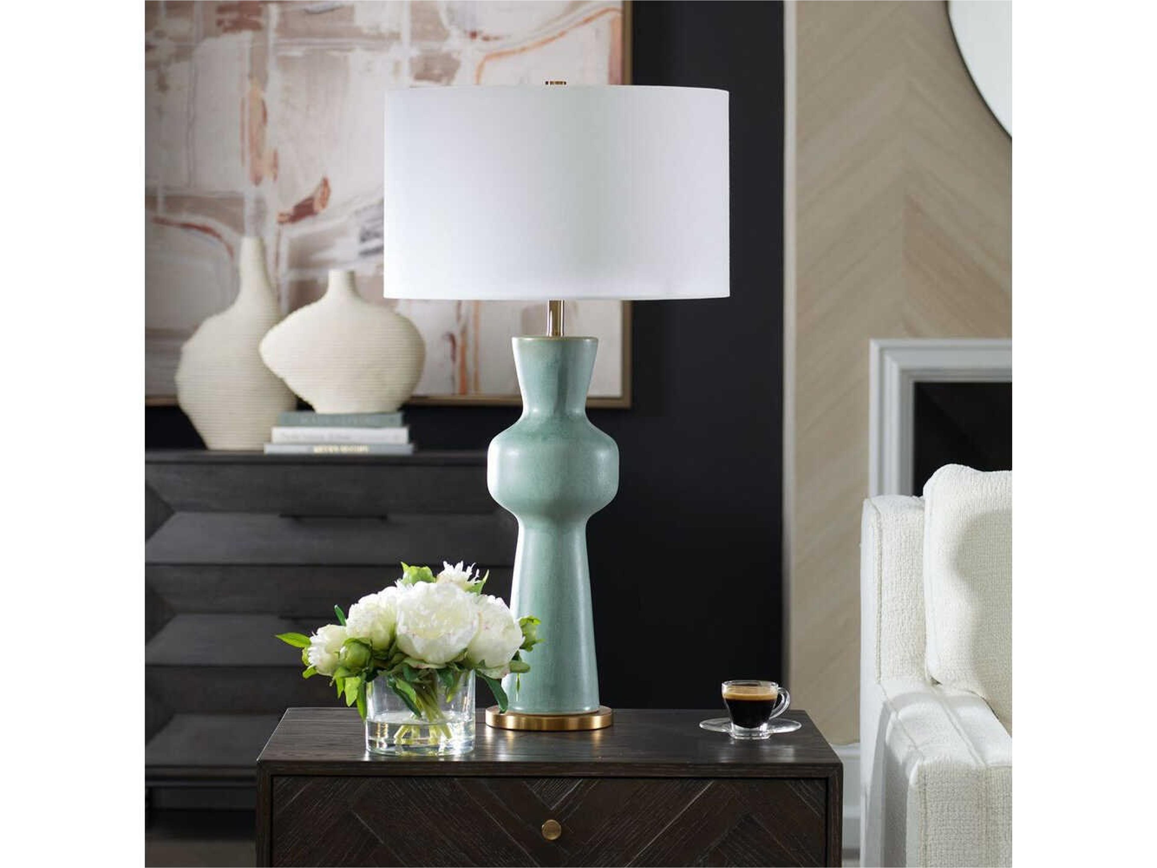 Uttermost Pollard Slate Green Buffet Lamp