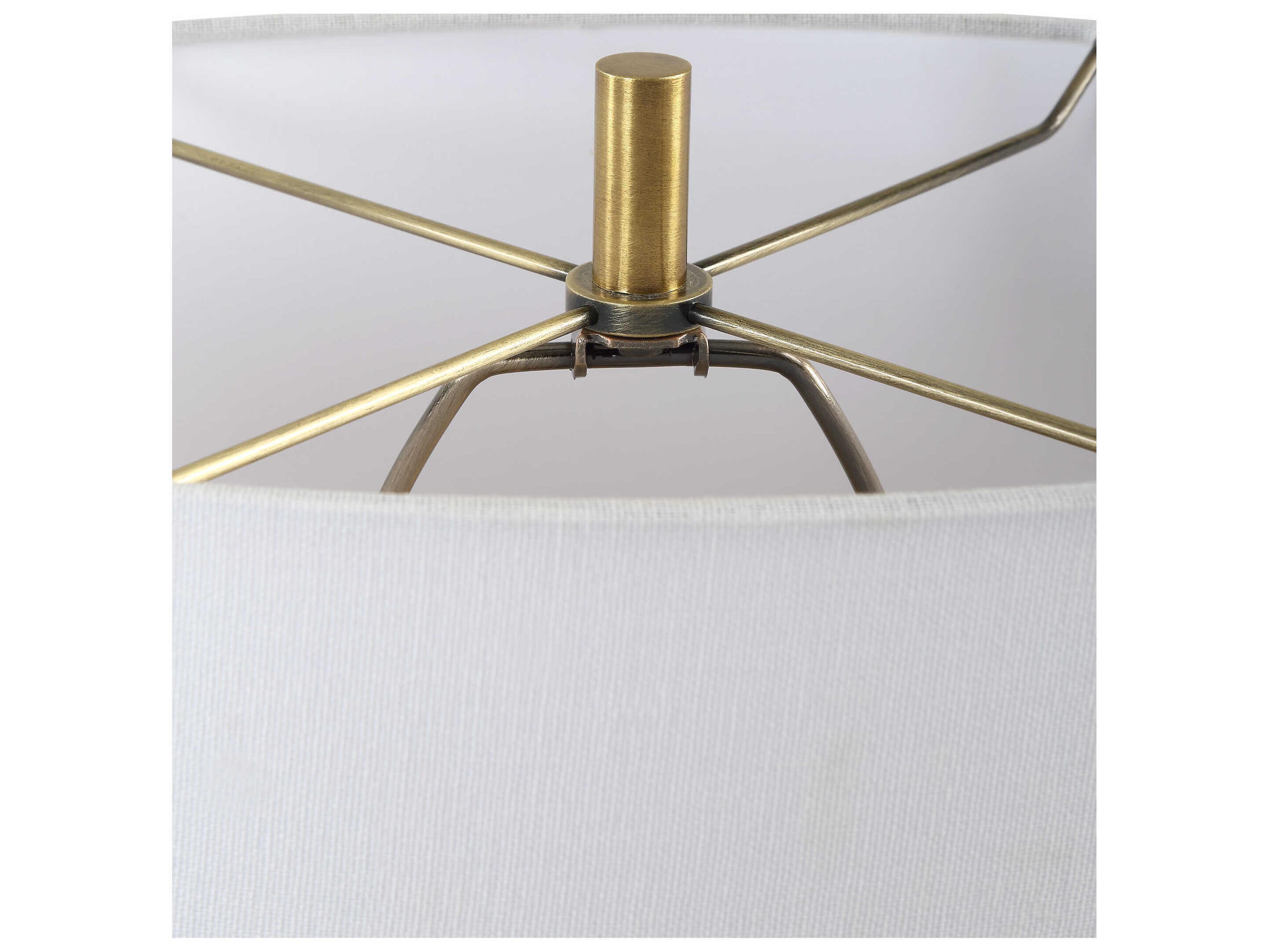 Uttermost Kure Matte Black Oval Hardback Buffet Lamp