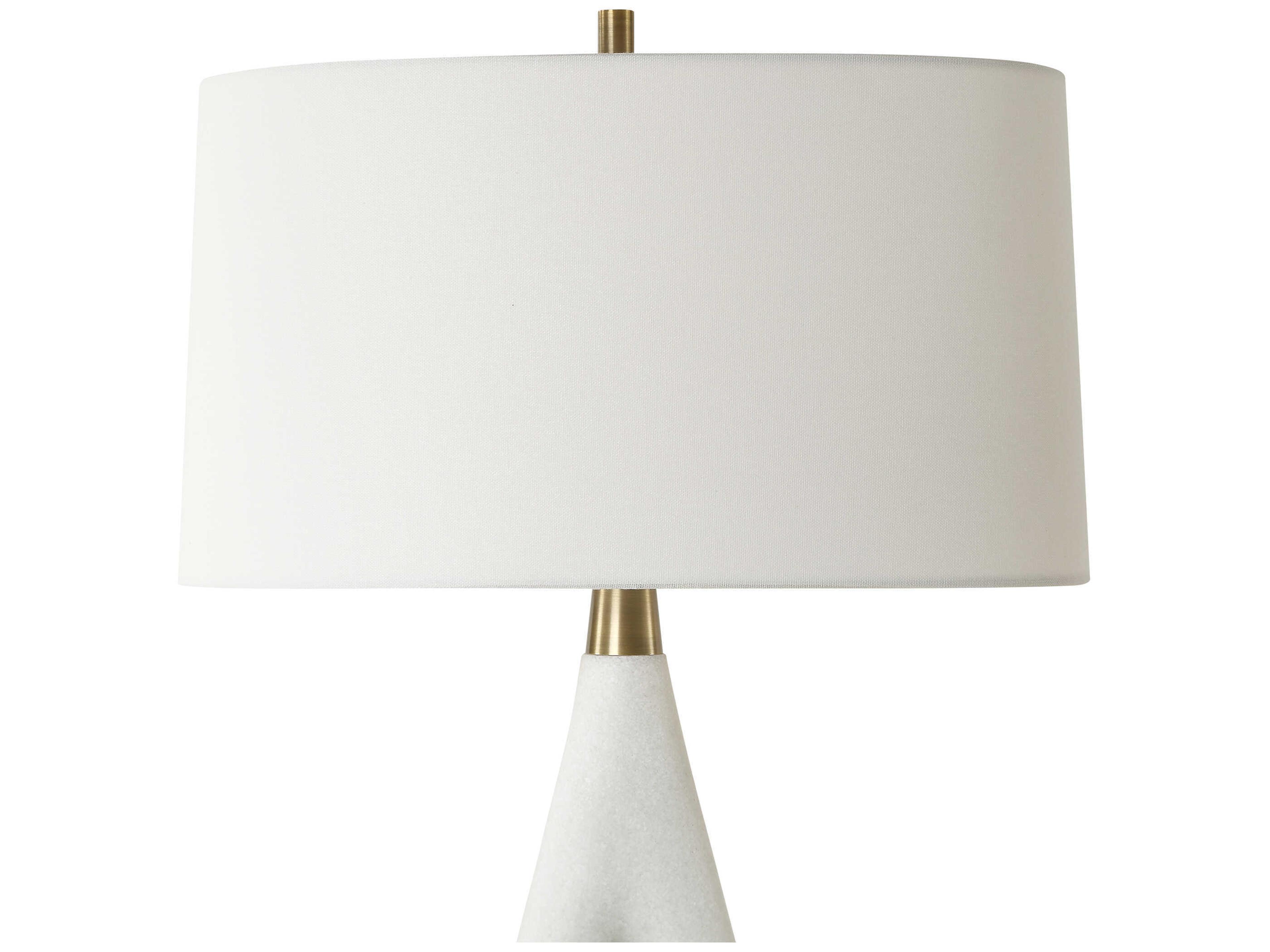 Uttermost Promenade Ivory Oval Hardback White Buffet Lamp