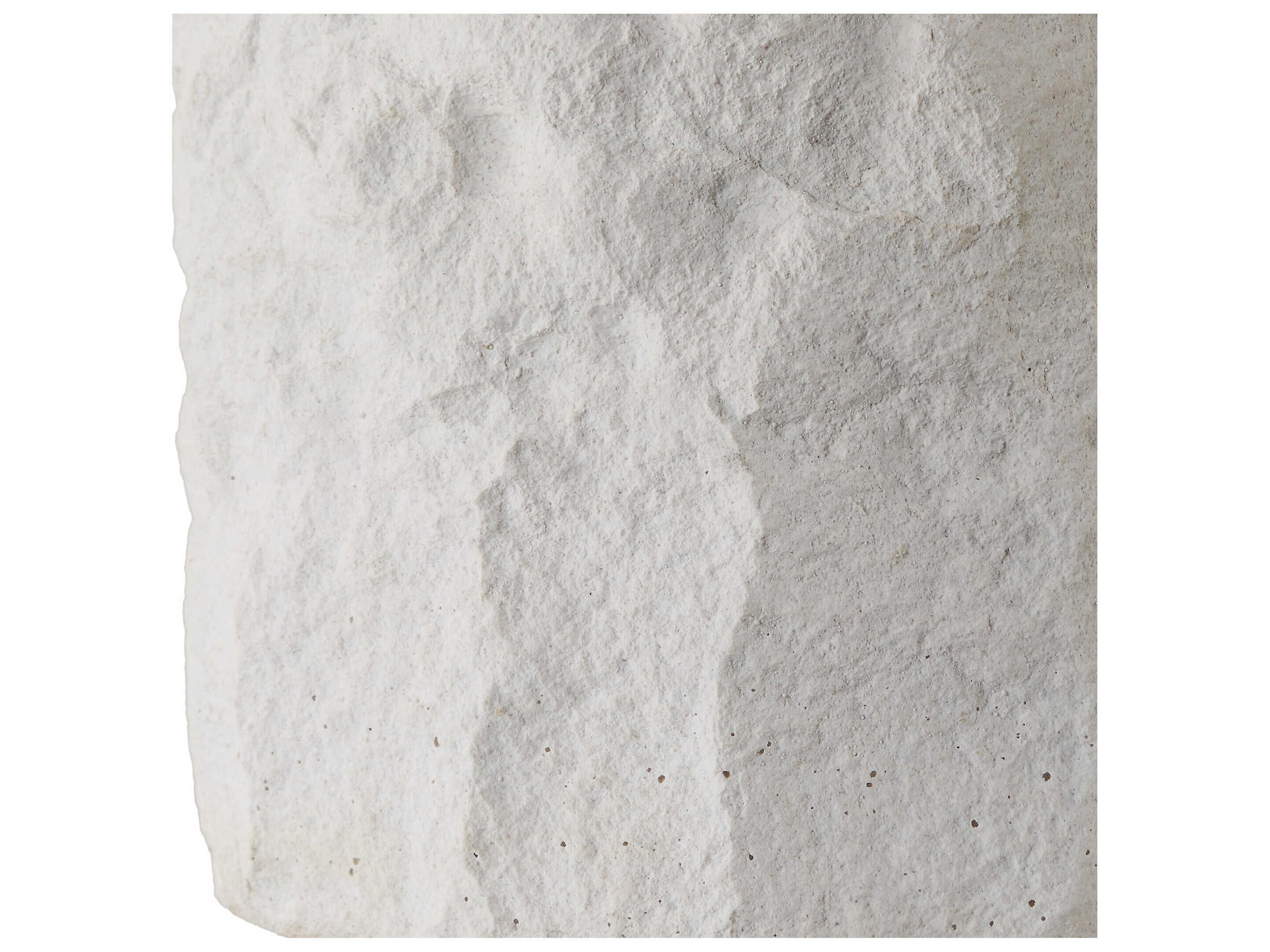 Uttermost Vieste White Sandstone Round Drum Hardback Buffet Lamp