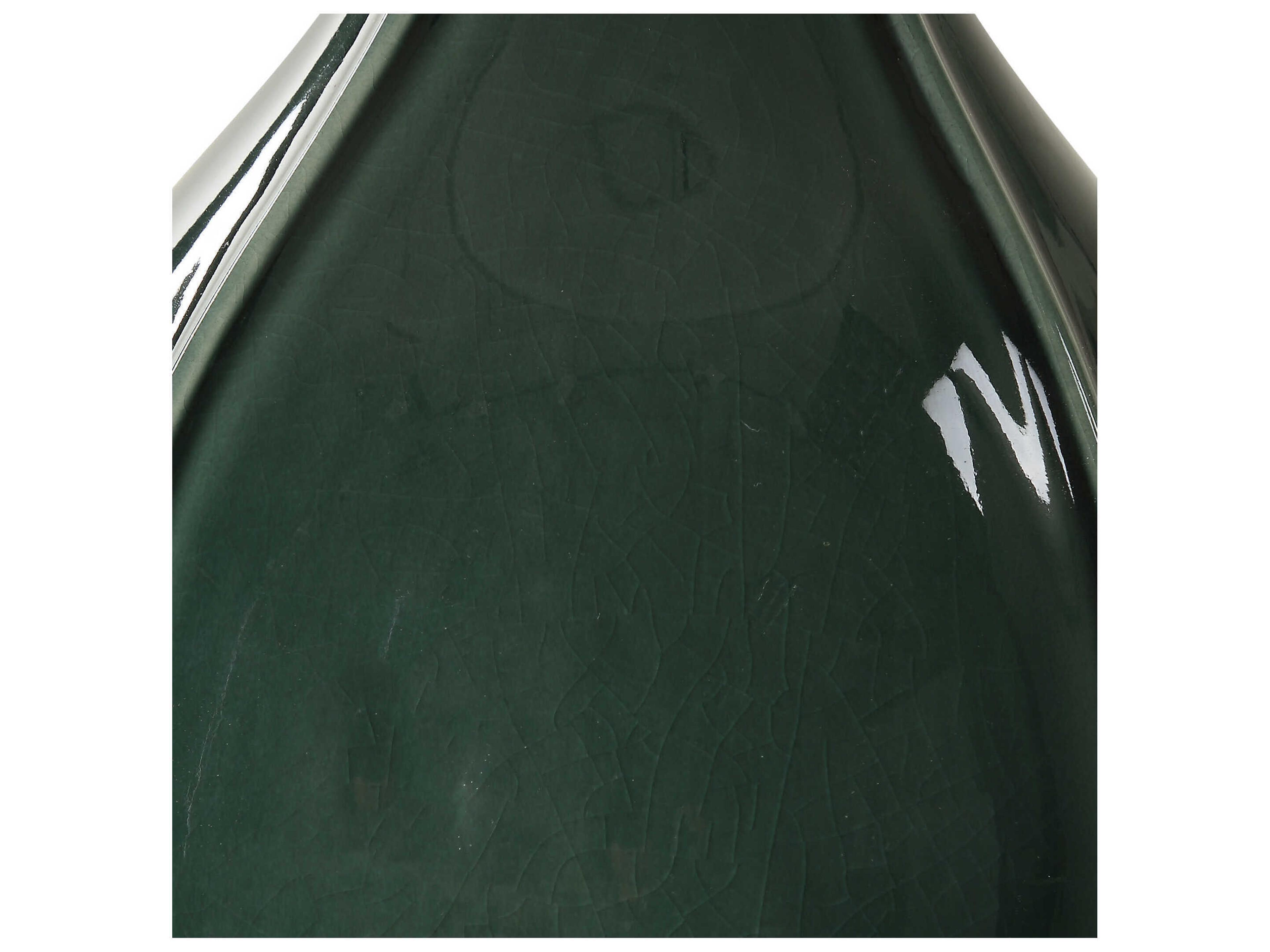 Uttermost Essex Hunter Green Round Drum Hardback Buffet Lamp