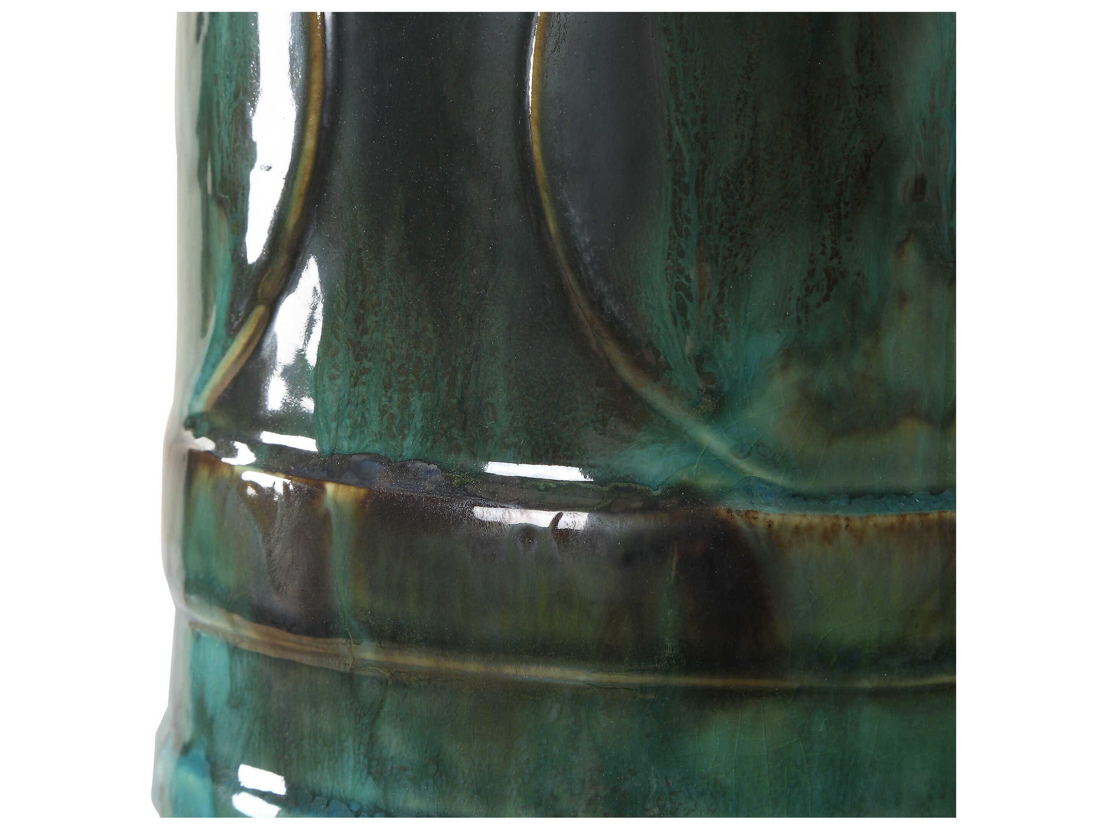 Uttermost Loch Peacock Green Slate Buffet Lamp