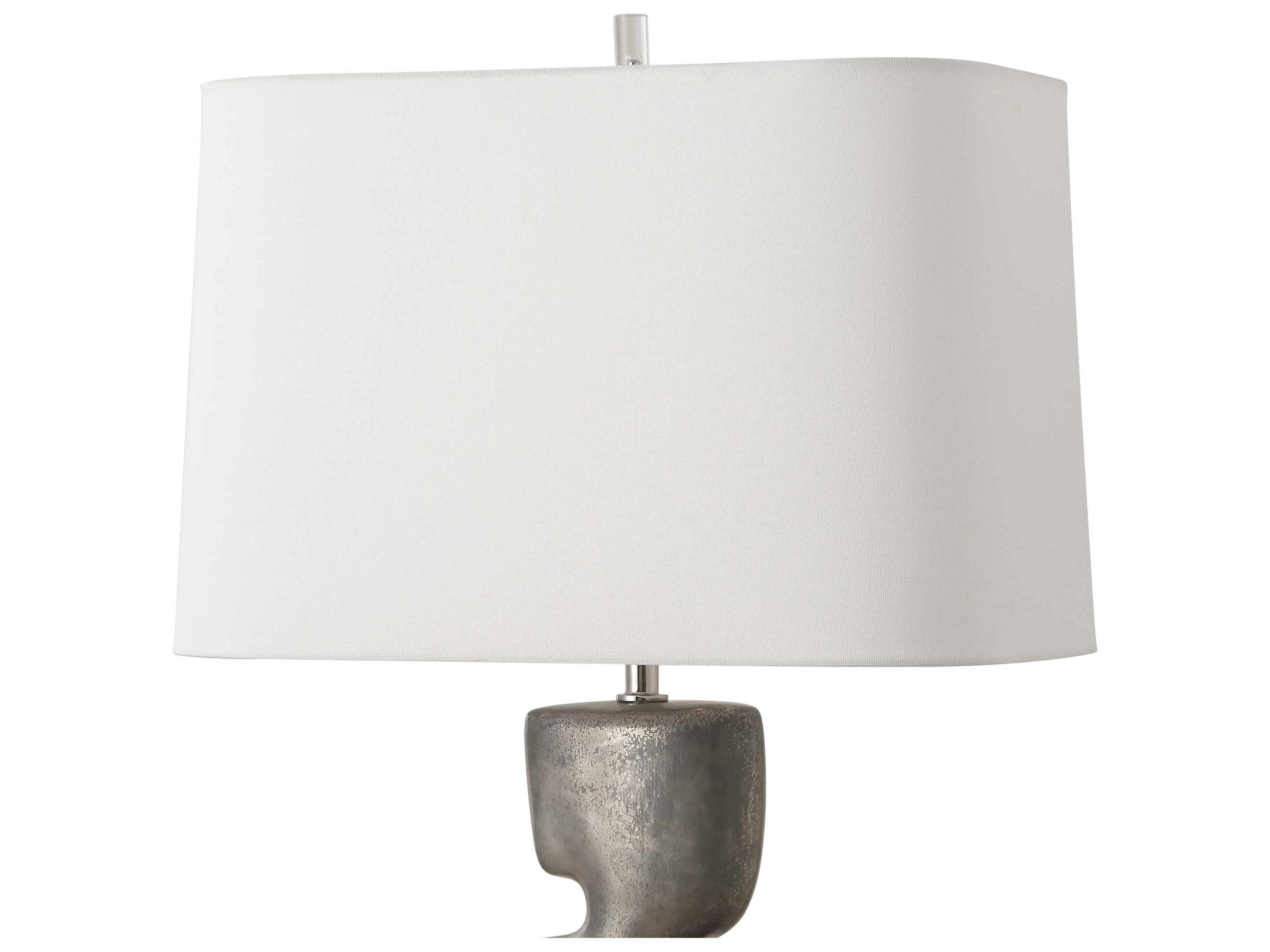Uttermost Free Flowing Nickel Buffet Lamp