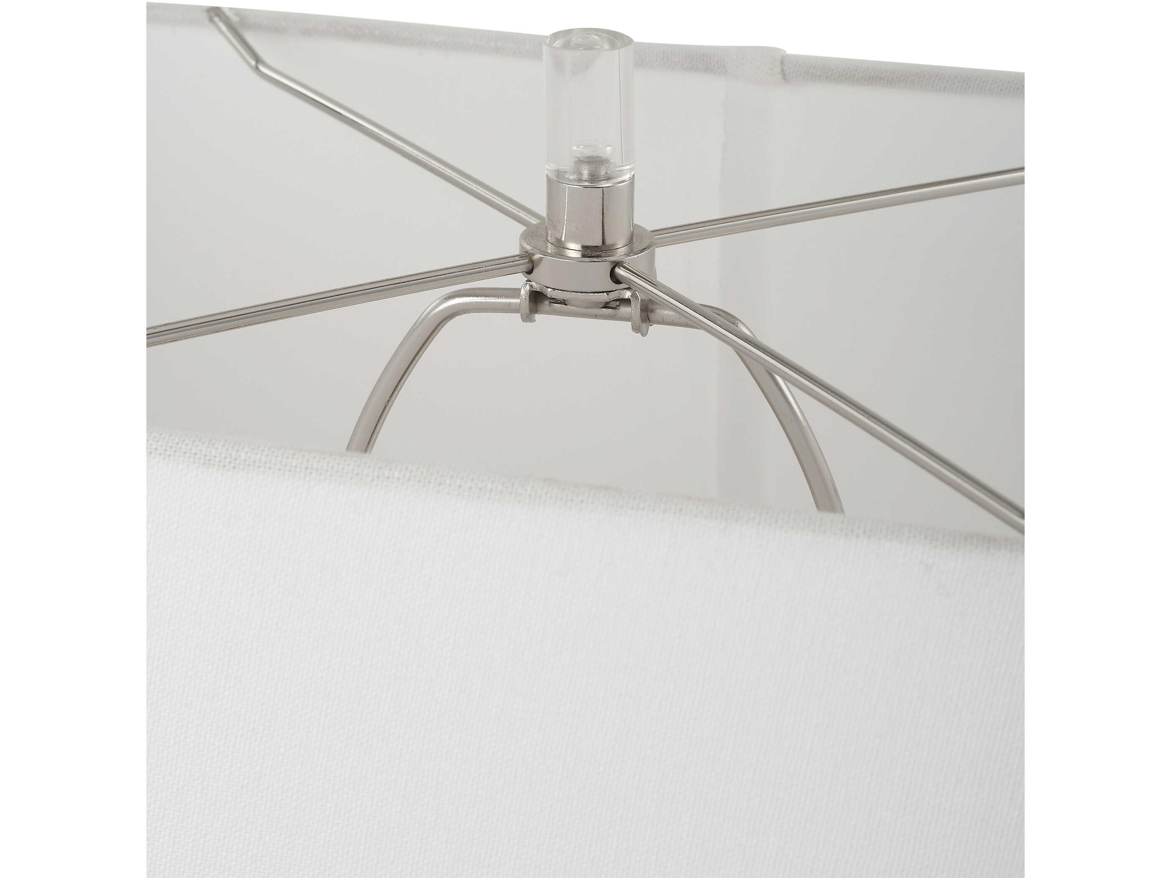 Uttermost Free Flowing Nickel Buffet Lamp