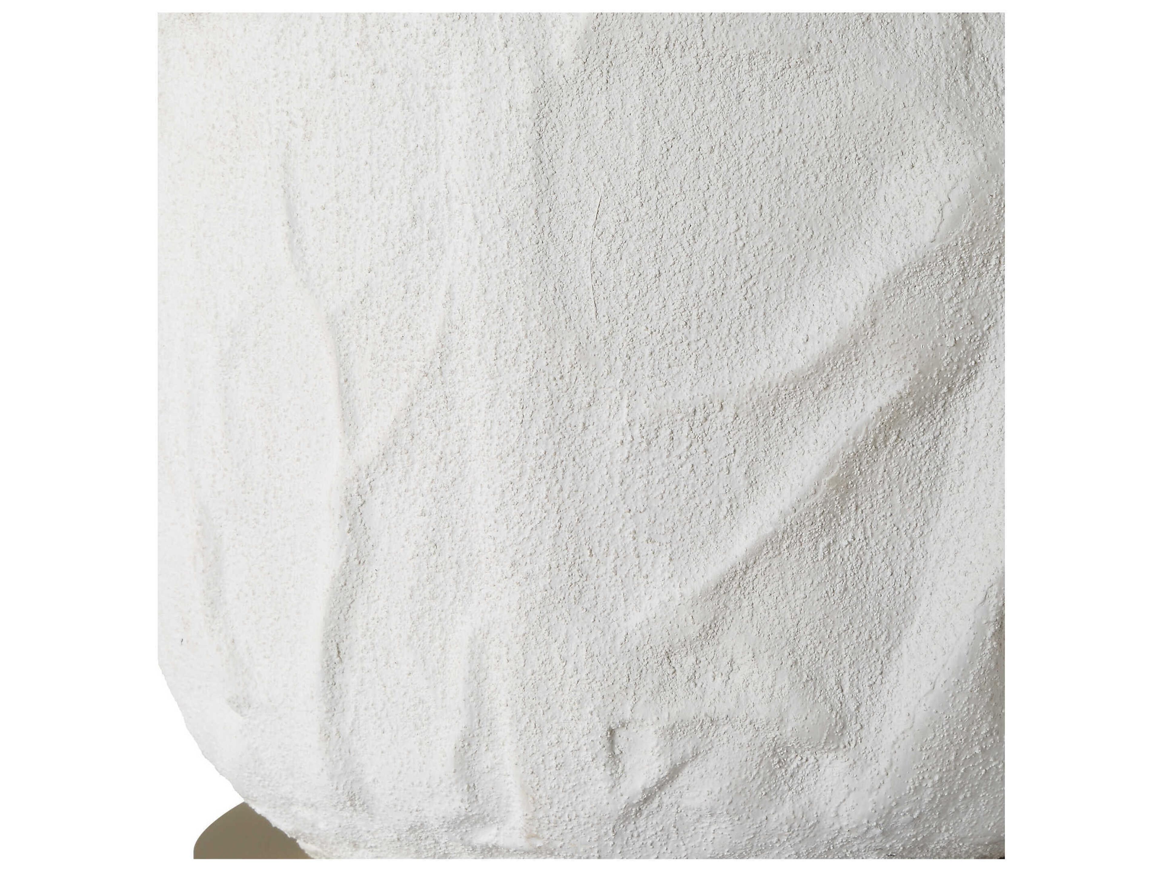 Uttermost Vida Chalk White Round Drum Hardback Buffet Lamp