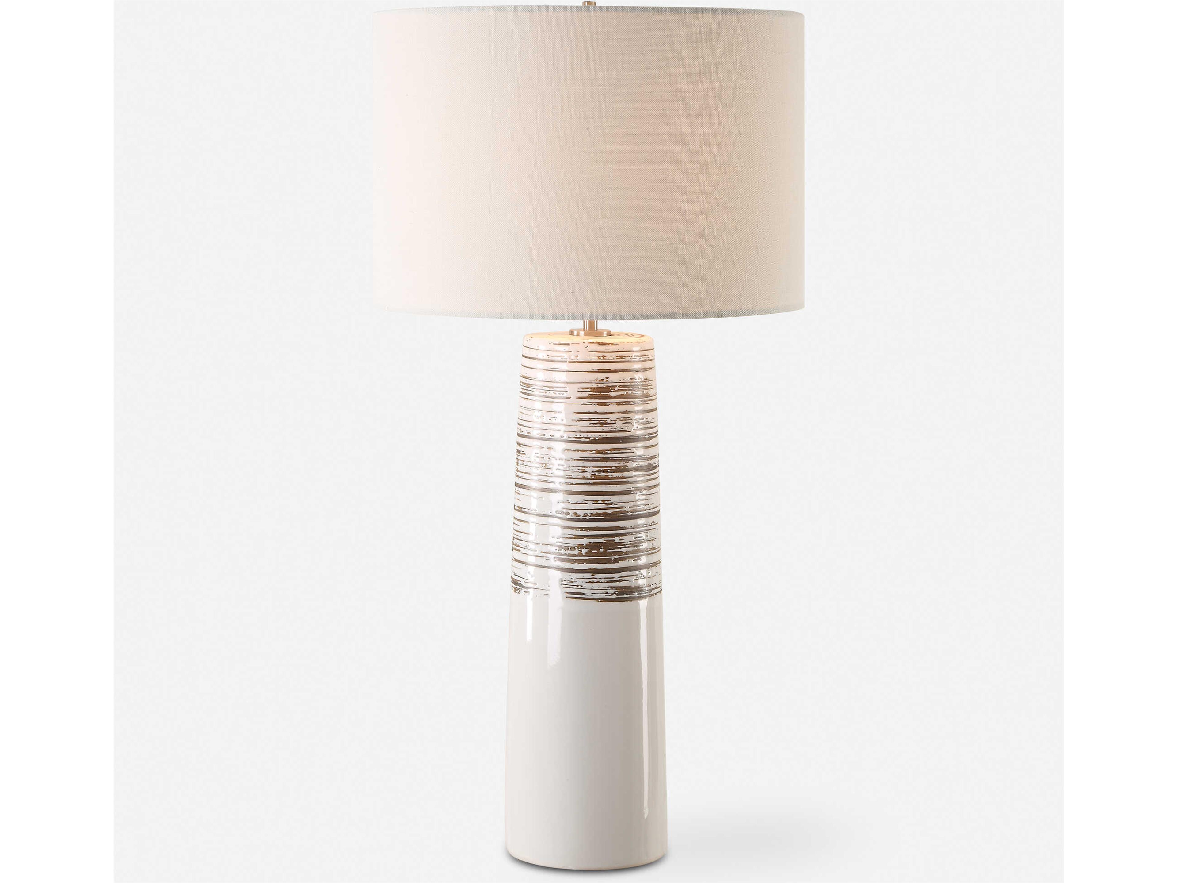 Uttermost Haven White Buffet Lamp