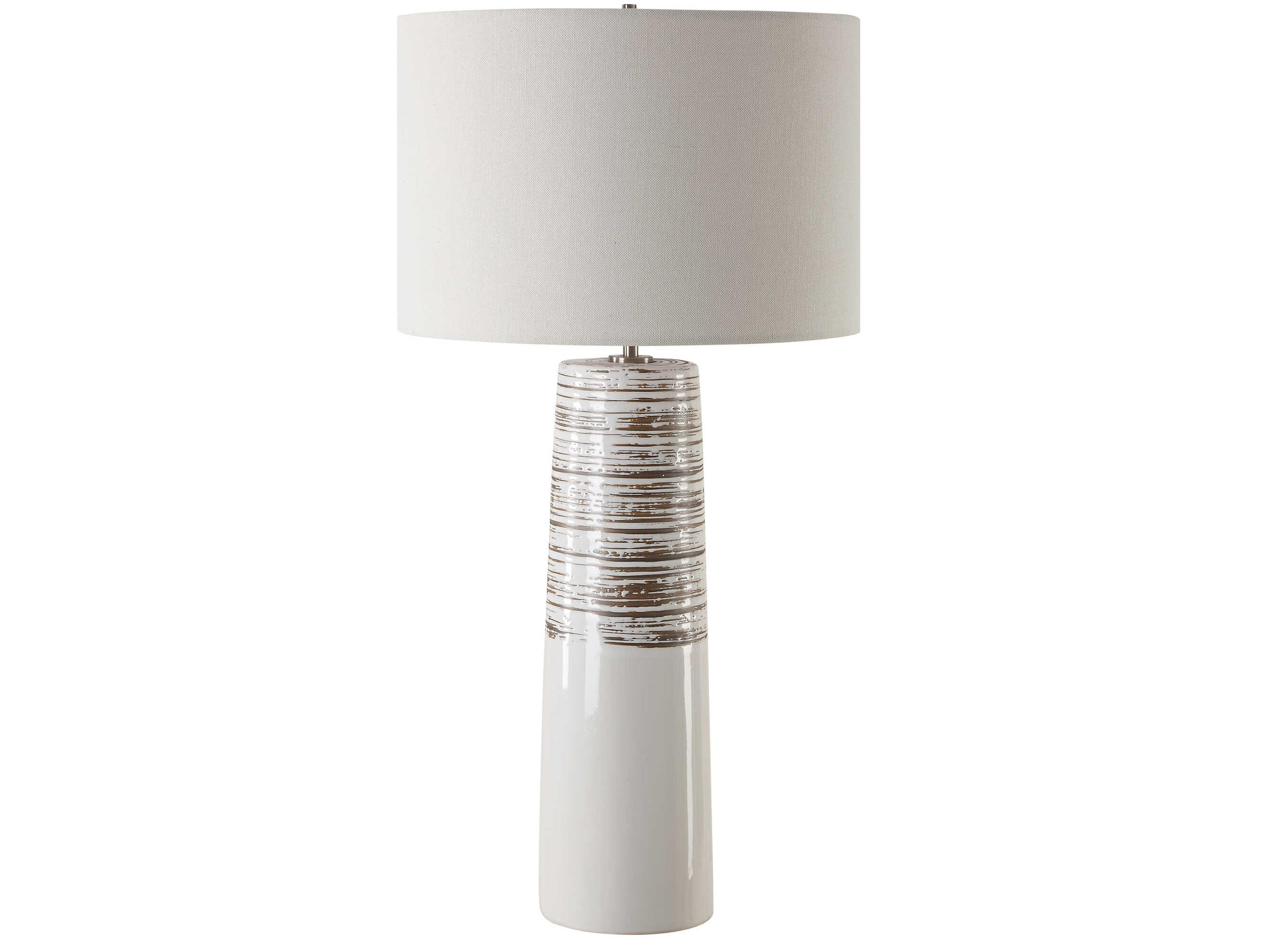 Uttermost Haven White Buffet Lamp
