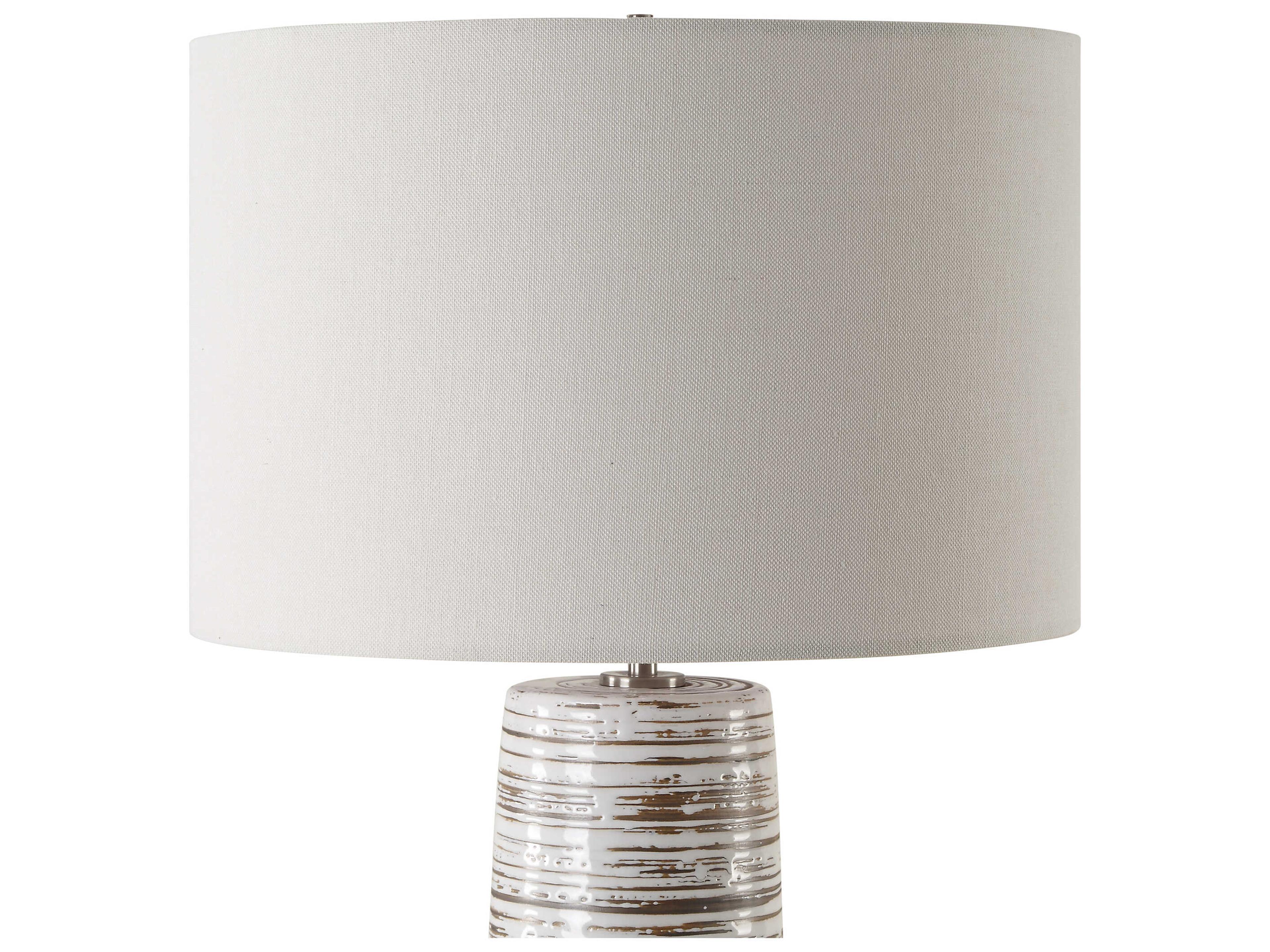 Uttermost Haven White Buffet Lamp