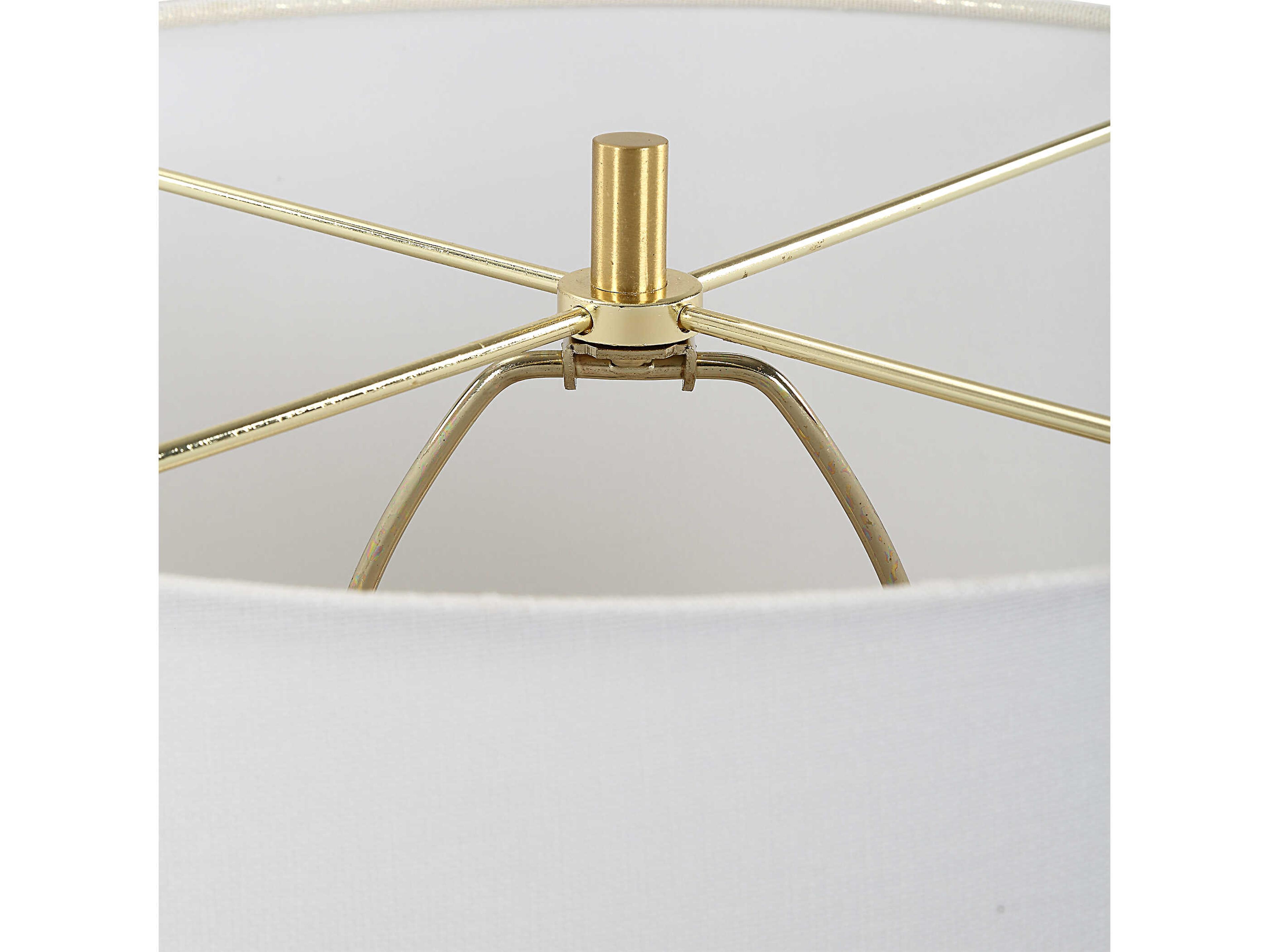 Uttermost Magdaline Distressed White Buffet Lamp