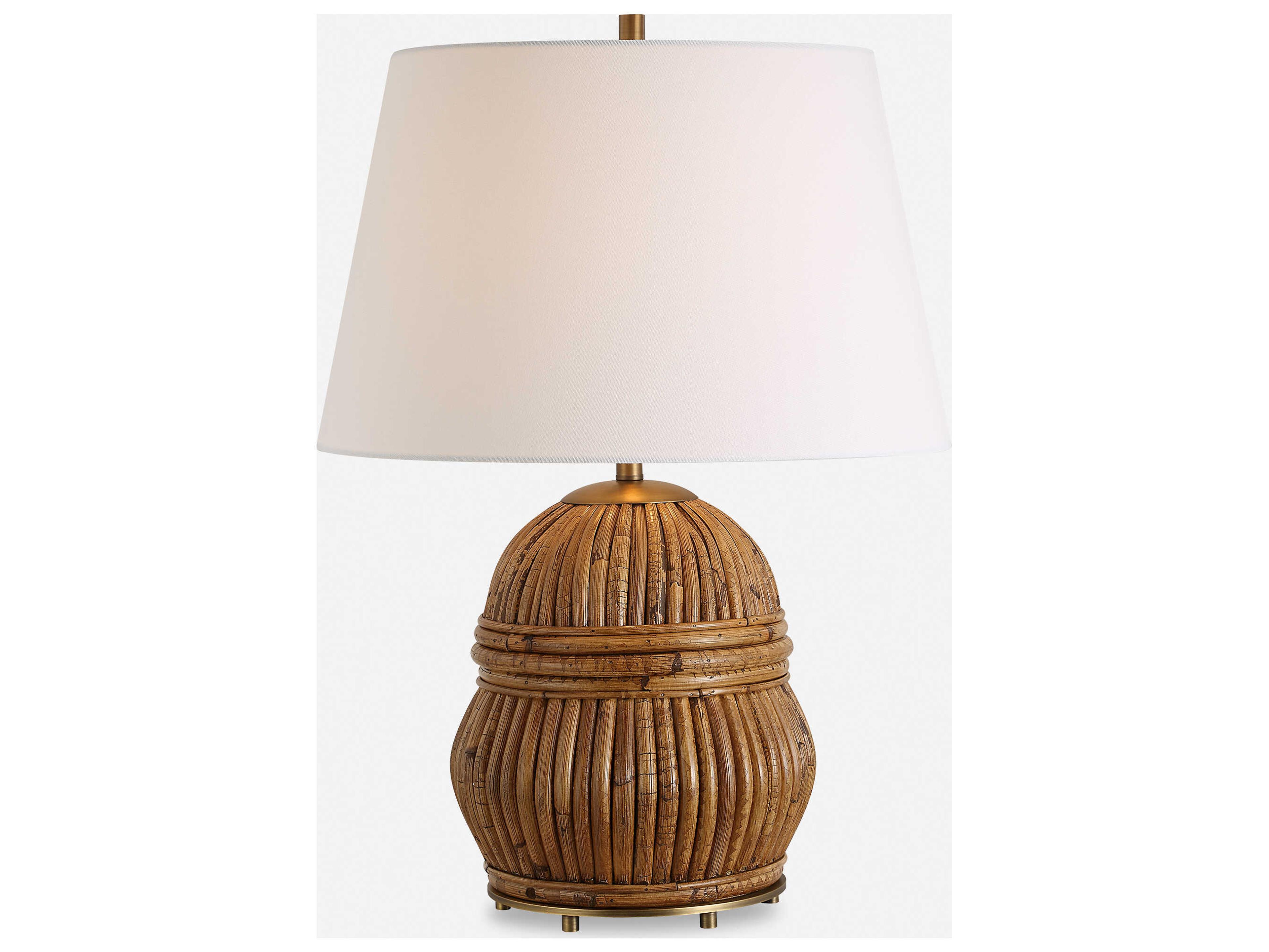 Uttermost Reed Warm Honey Stain Brown Buffet Lamp