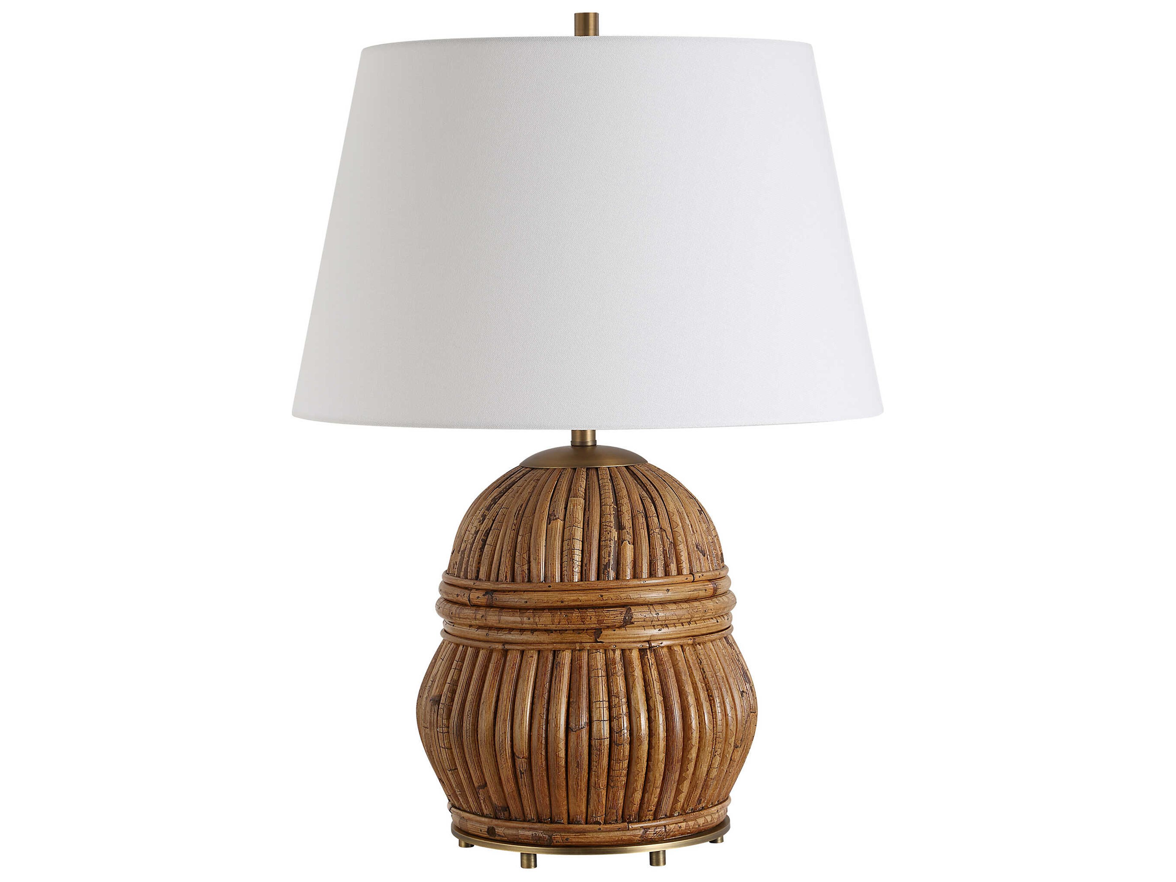 Reed Warm Honey Stain Brown Buffet Lamp