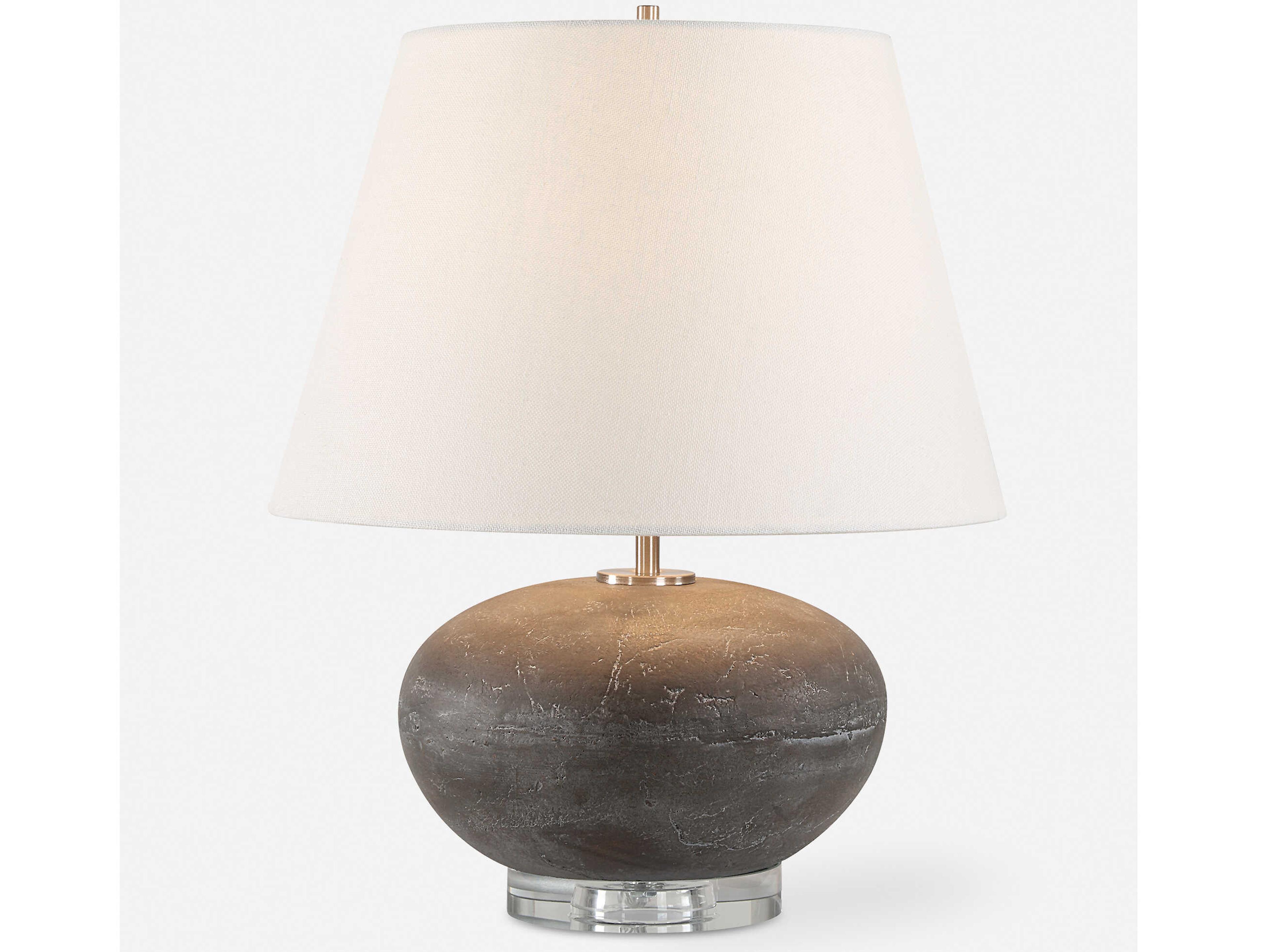 Uttermost Beckley Distressed Charcoal Gray Table Lamp
