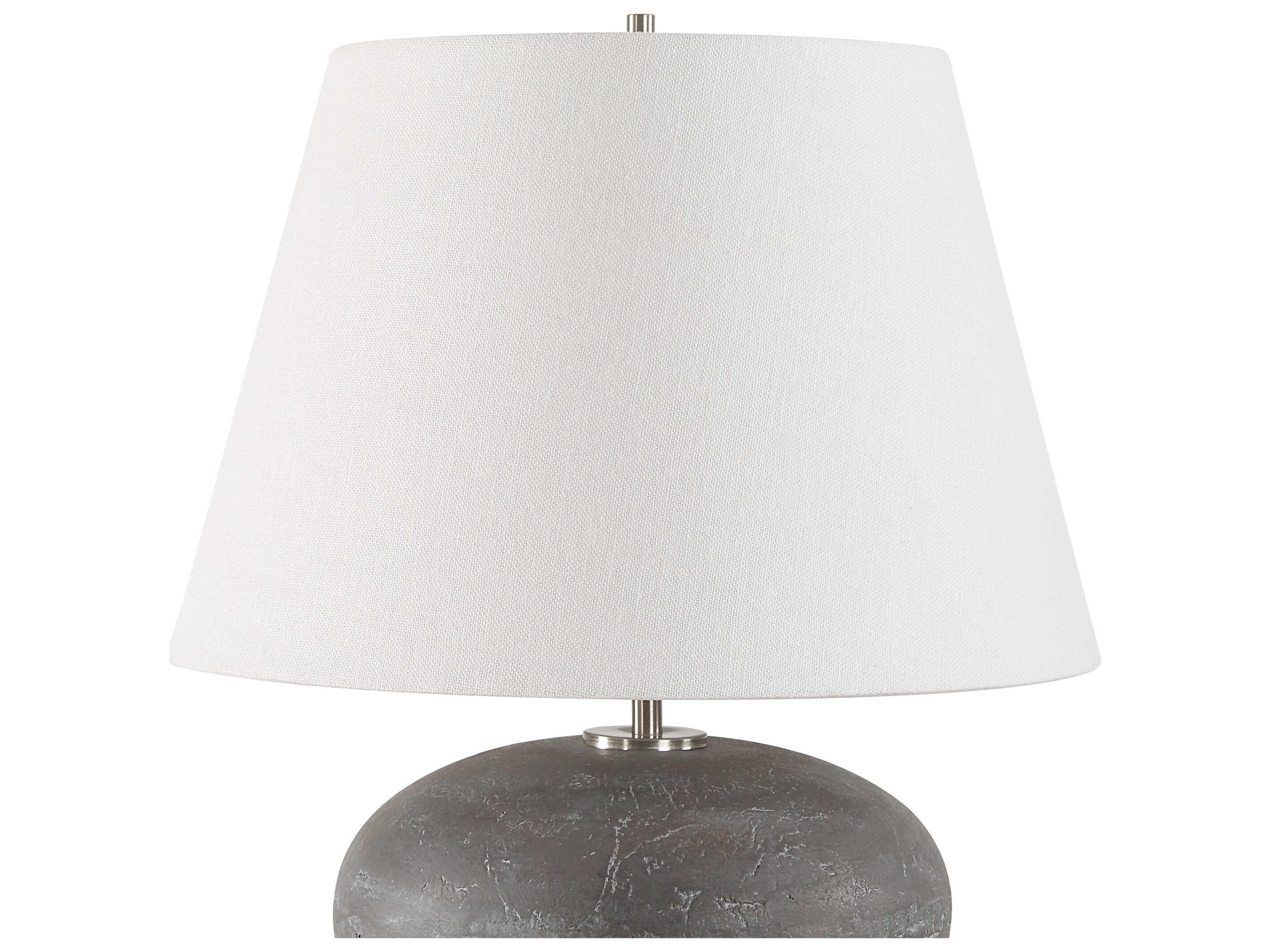 Uttermost Beckley Distressed Charcoal Gray Table Lamp