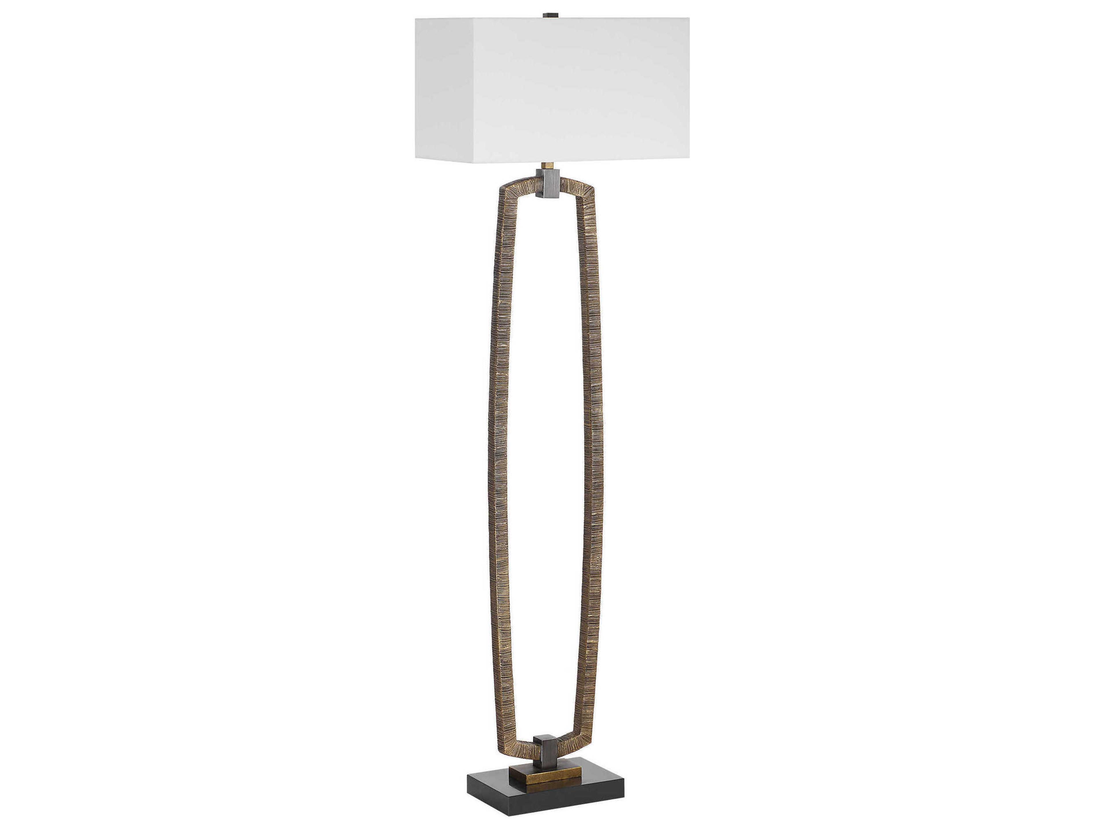 Relic Antiqued Gold Floor Lamp